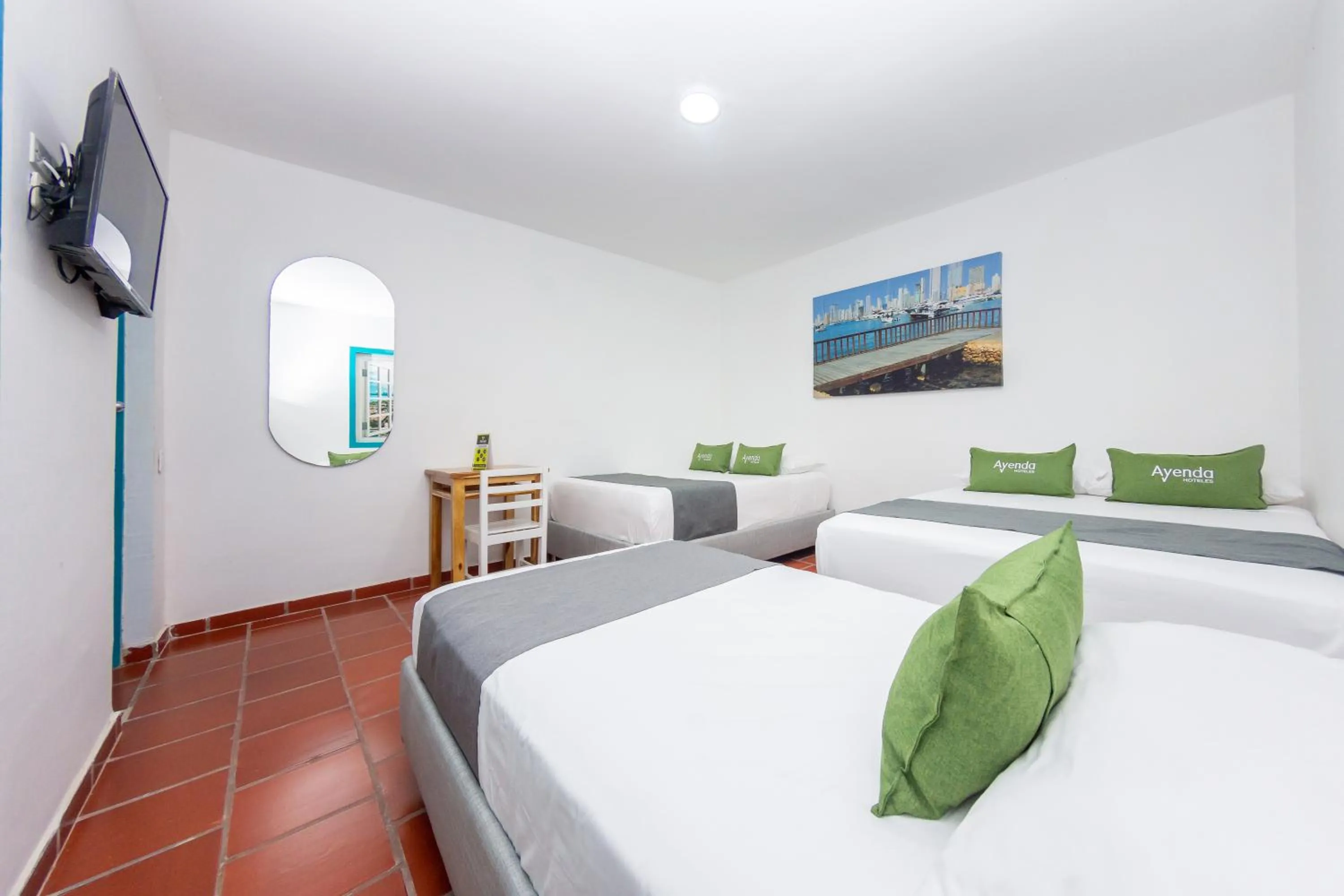 Bedroom, Bed in Hotel Ayenda Cartagena Blue 1804