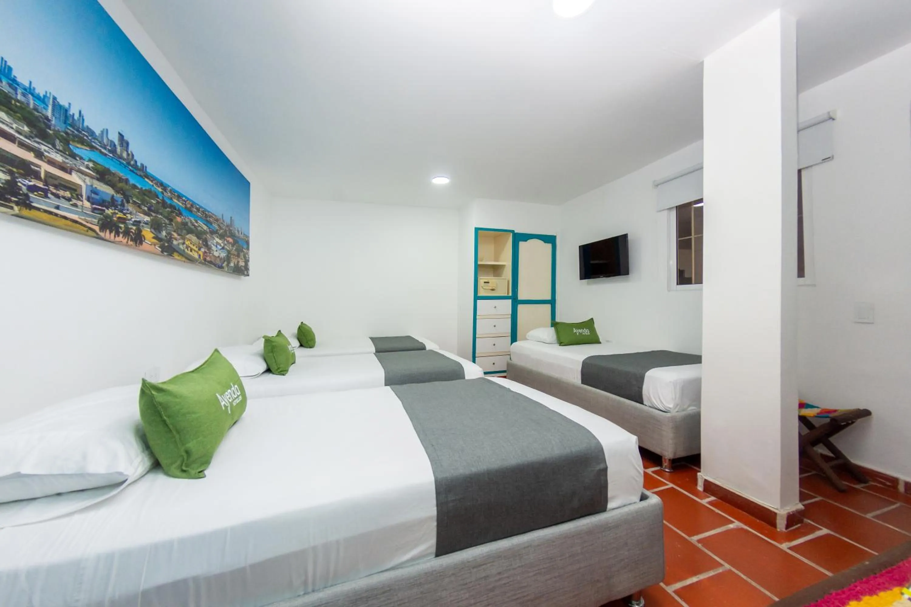 Bedroom, Bed in Hotel Ayenda Cartagena Blue 1804