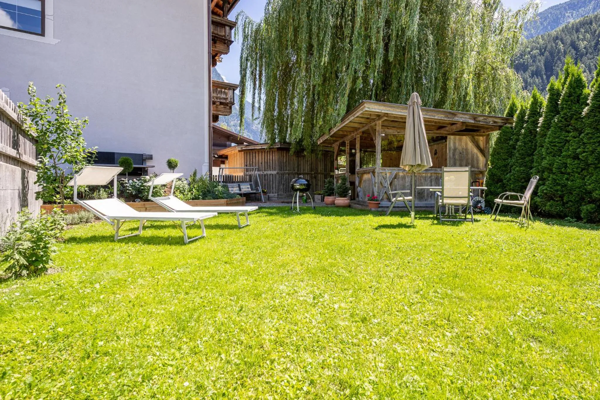 Garden in Appartement Residenz Schatz