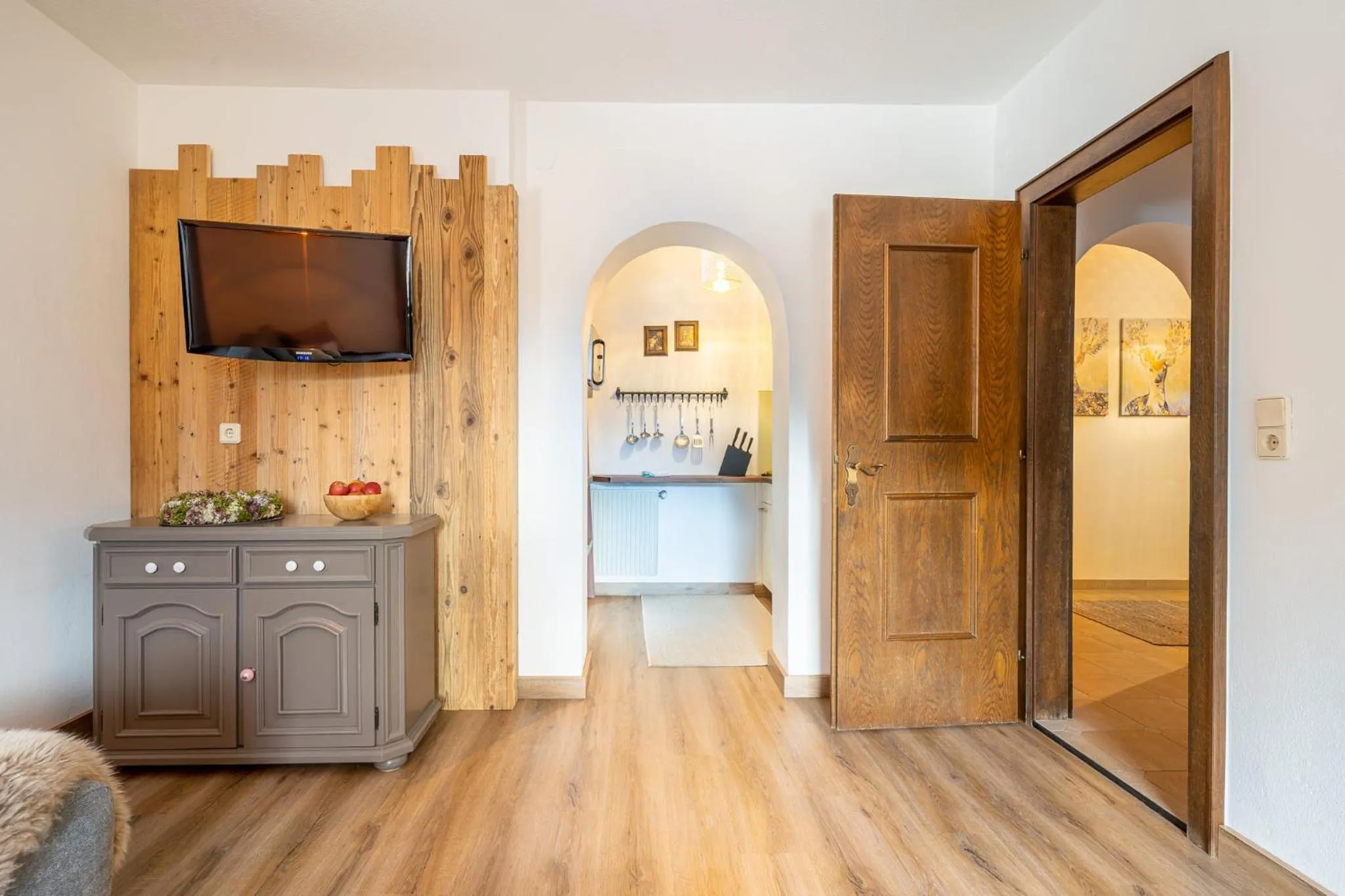 Kitchen or kitchenette in Appartement Residenz Schatz