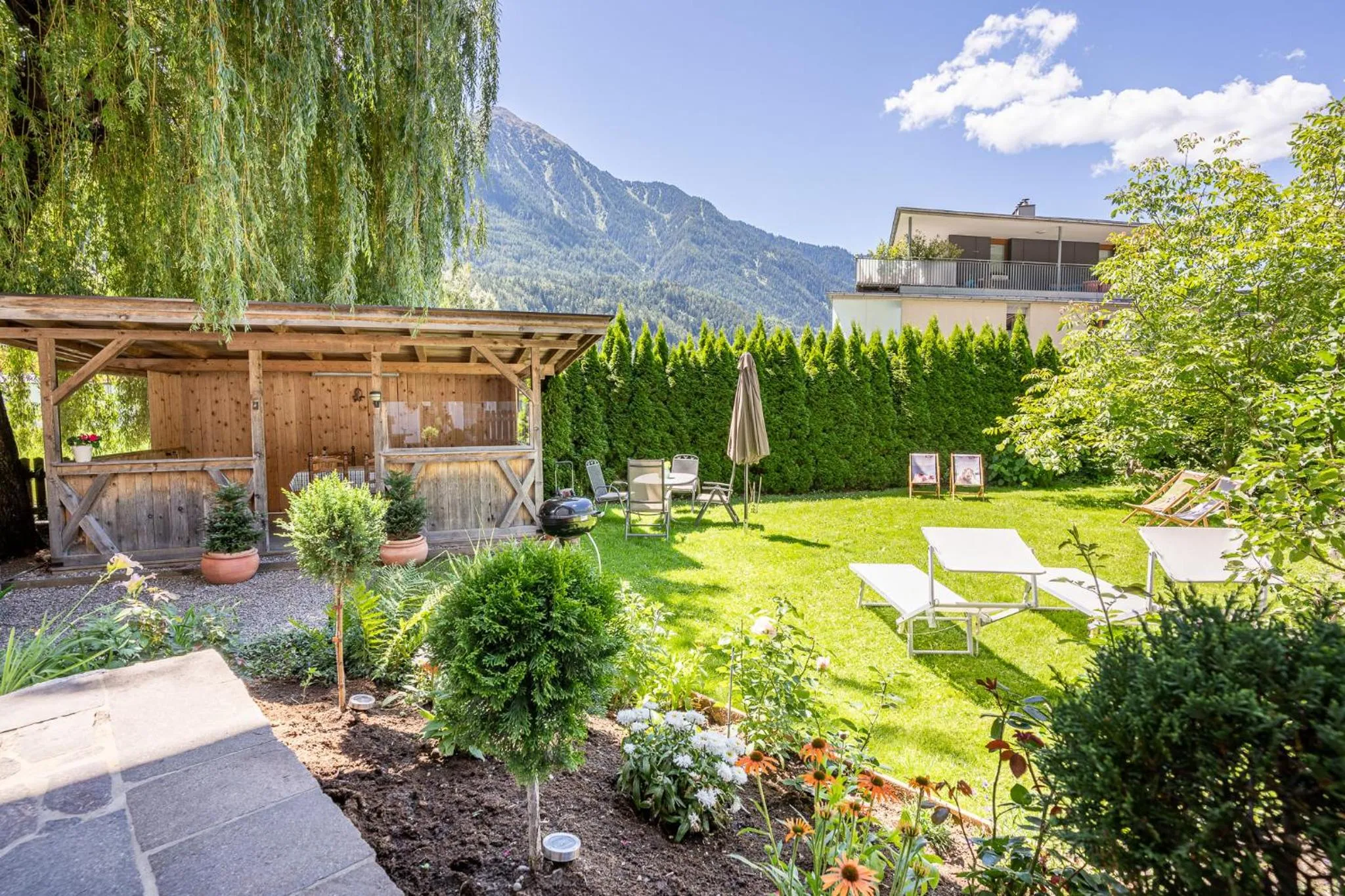 Garden in Appartement Residenz Schatz
