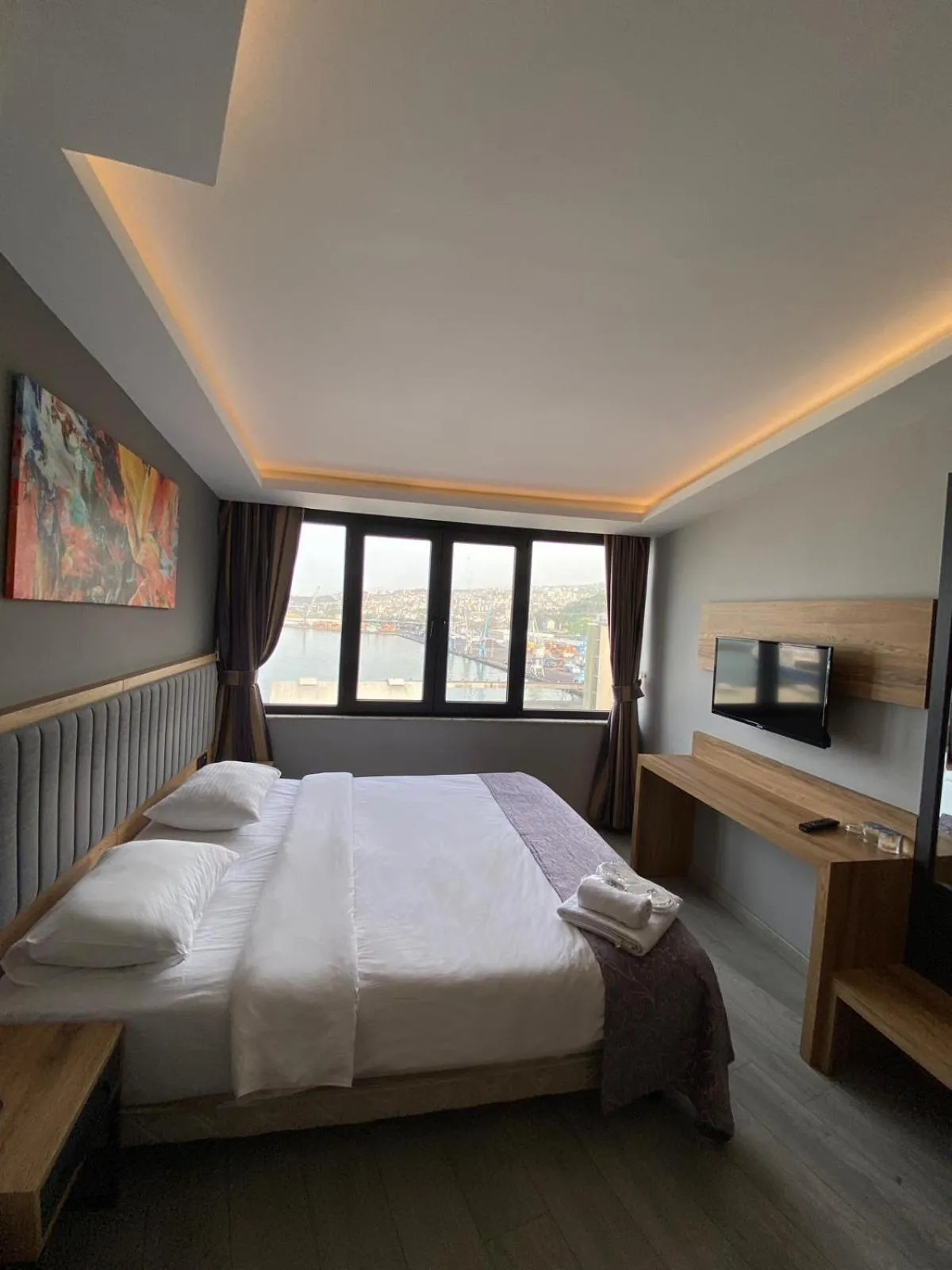 Bed in City Port Hotel Trabzon