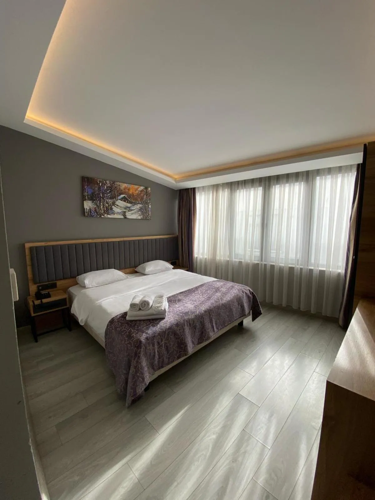 Bed in City Port Hotel Trabzon