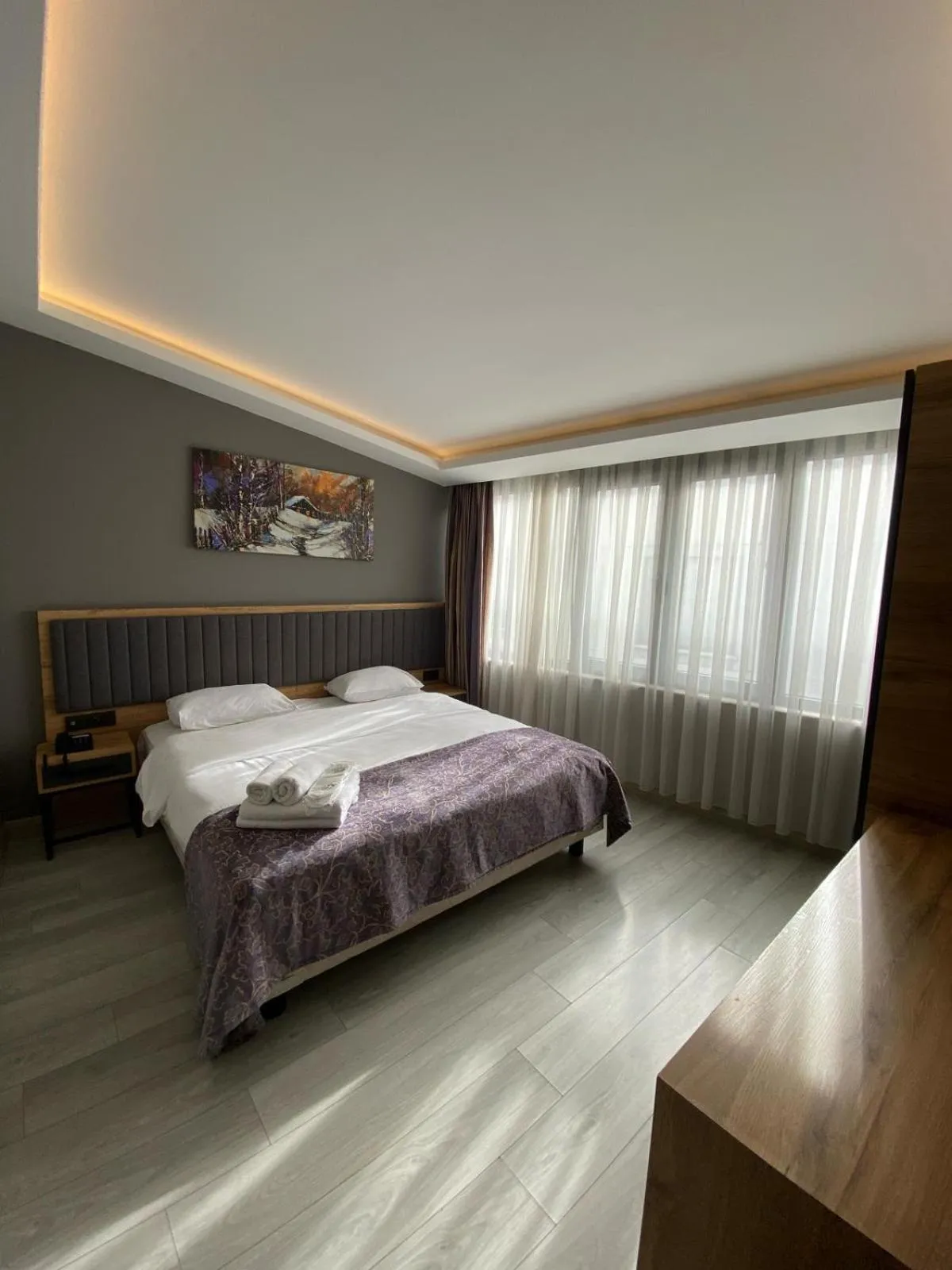 Bedroom, Bed in City Port Hotel Trabzon