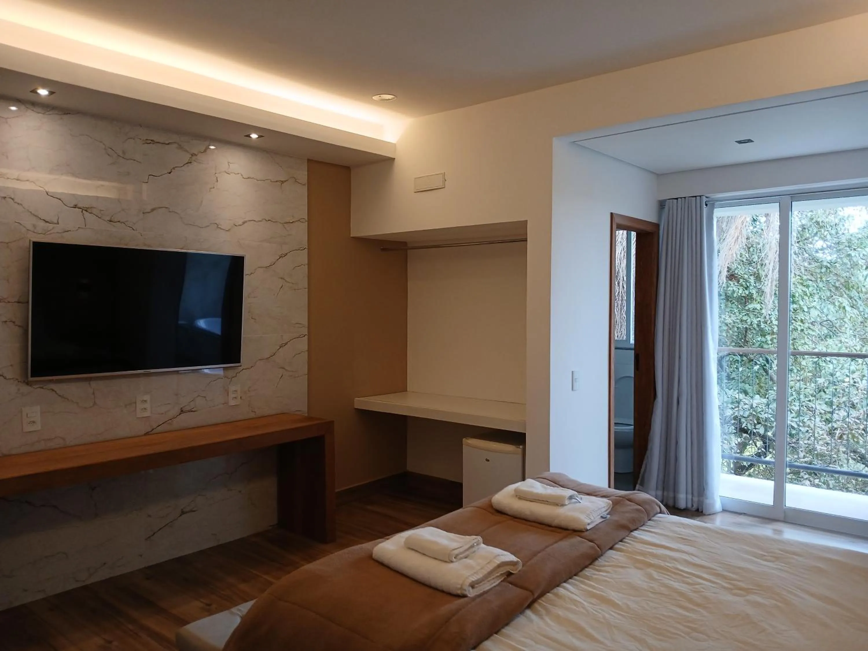 Bed in Pousada Cantares