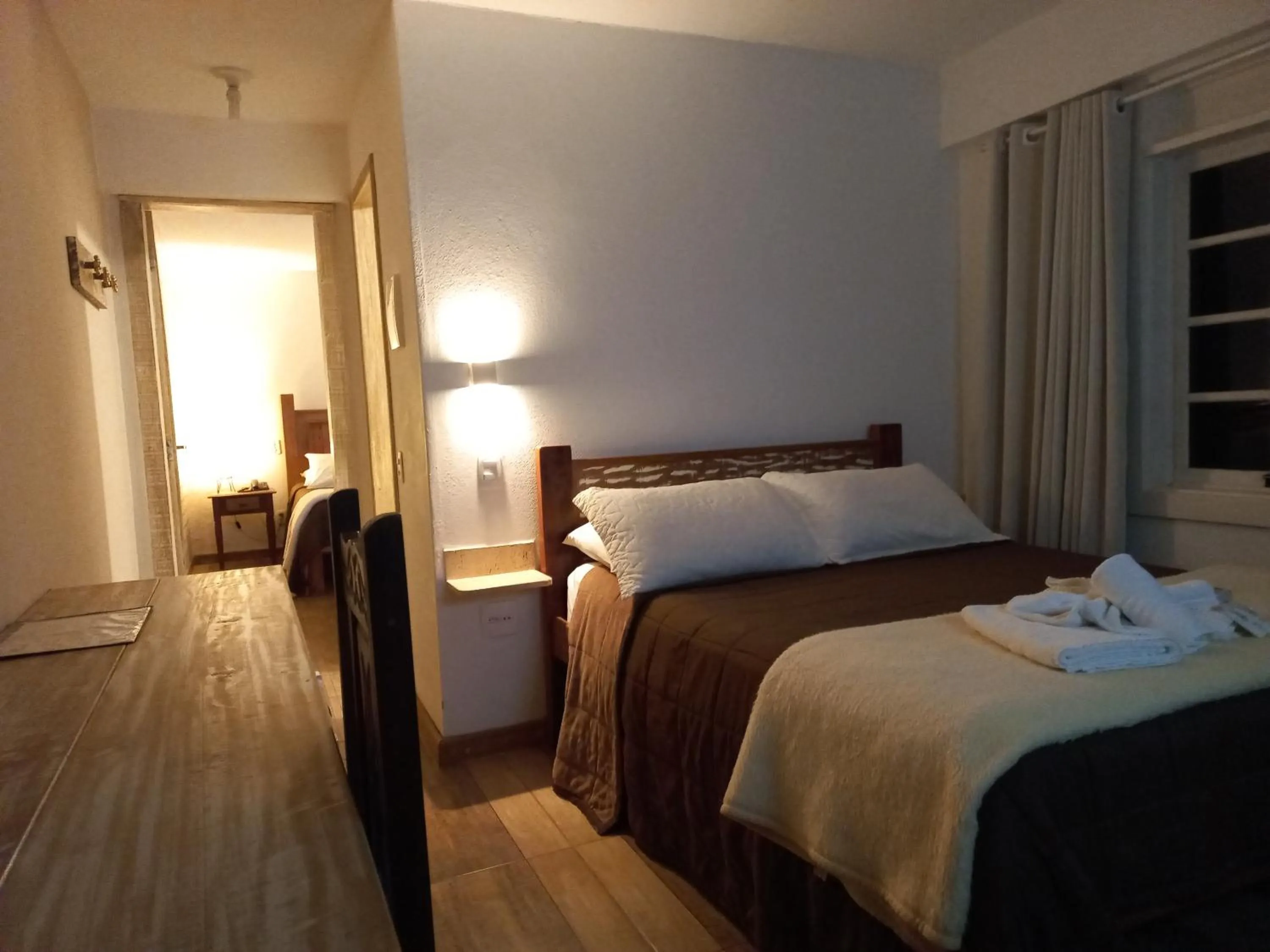 Bed in Pousada Cantares