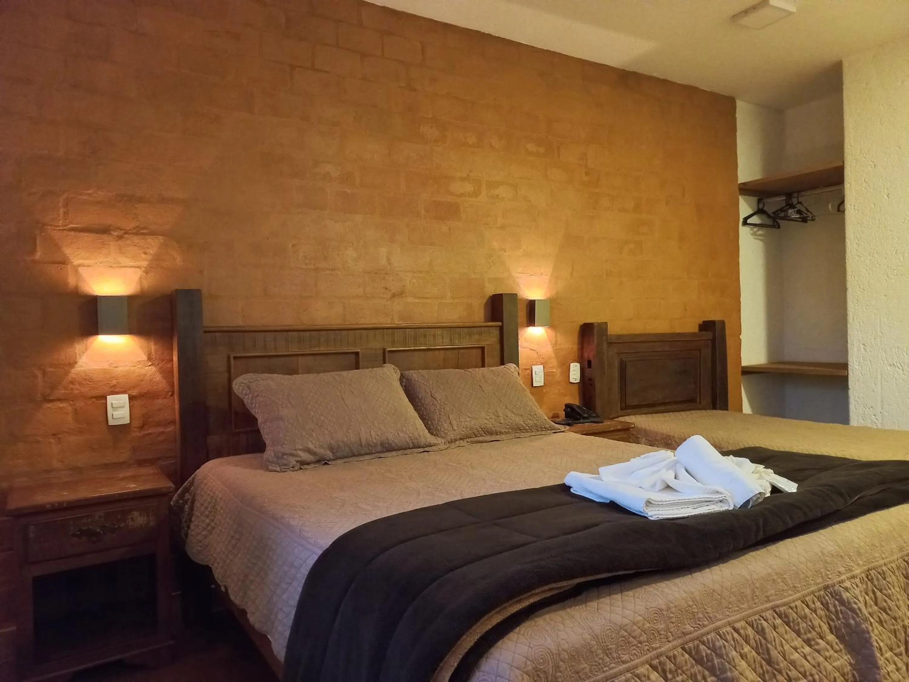 Bed in Pousada Cantares