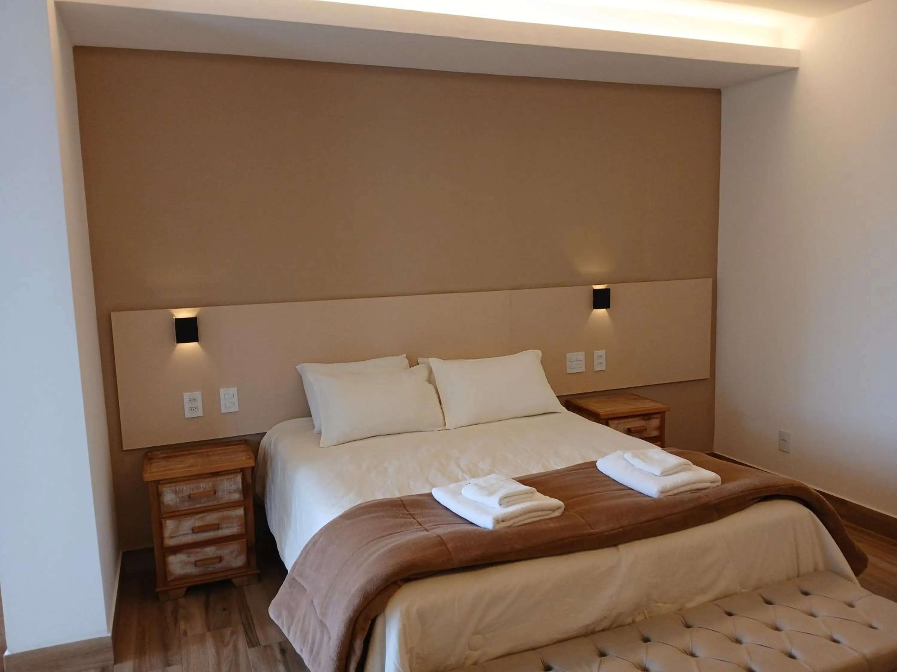 Bed in Pousada Cantares