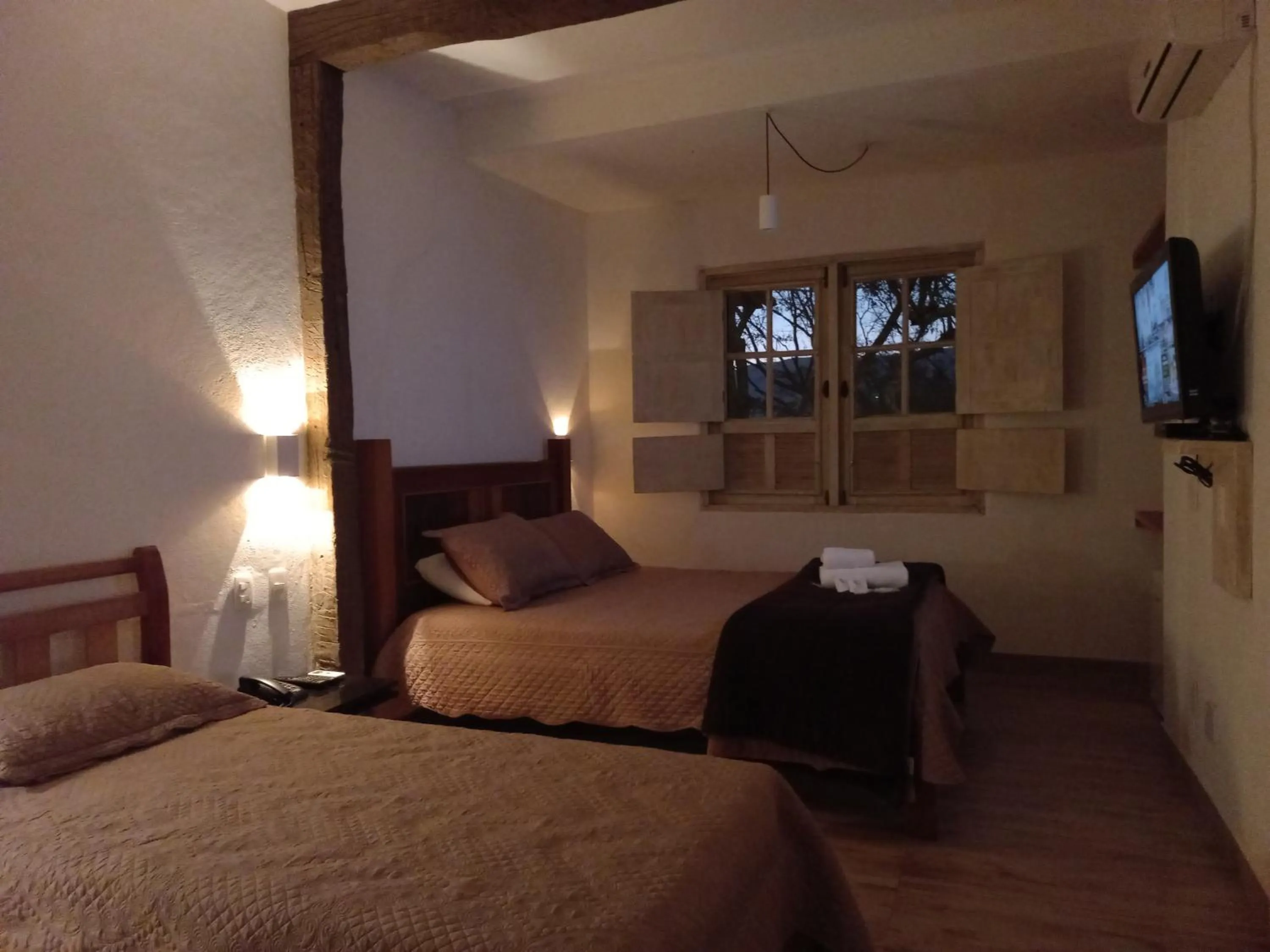 Bed in Pousada Cantares