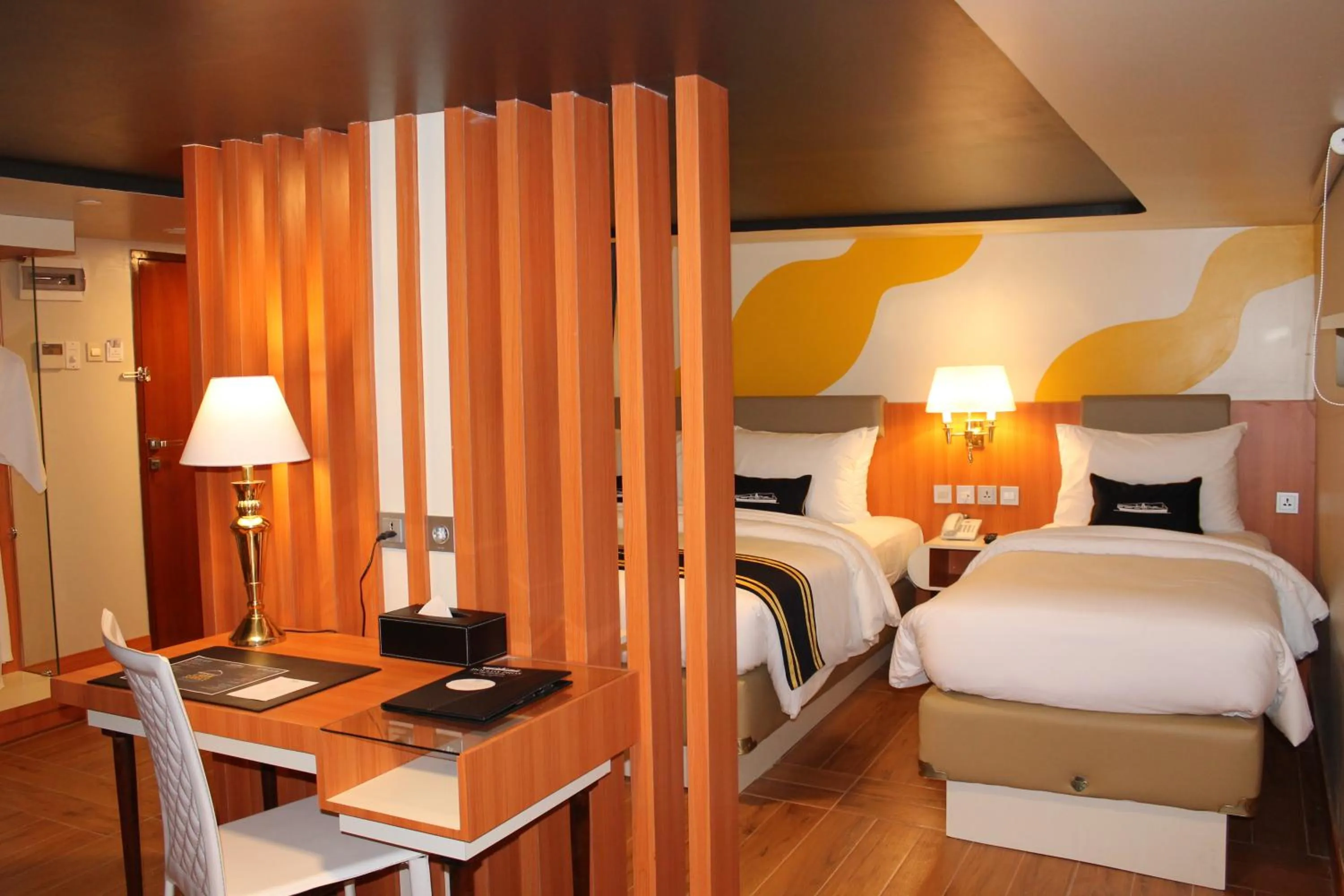 Bed in Doulos Phos The Ship Hotel