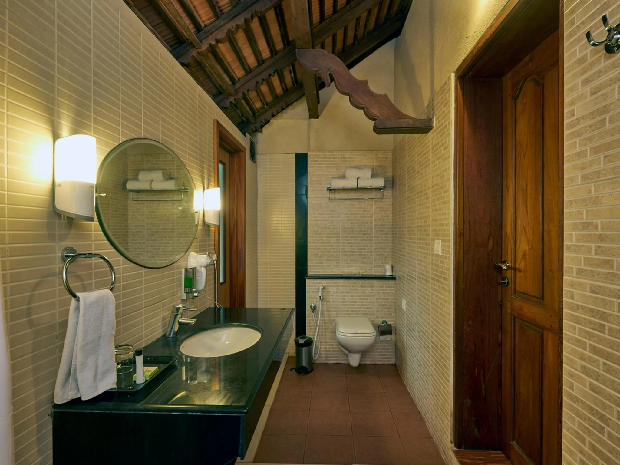 Toilet in Club Mahindra Poovar