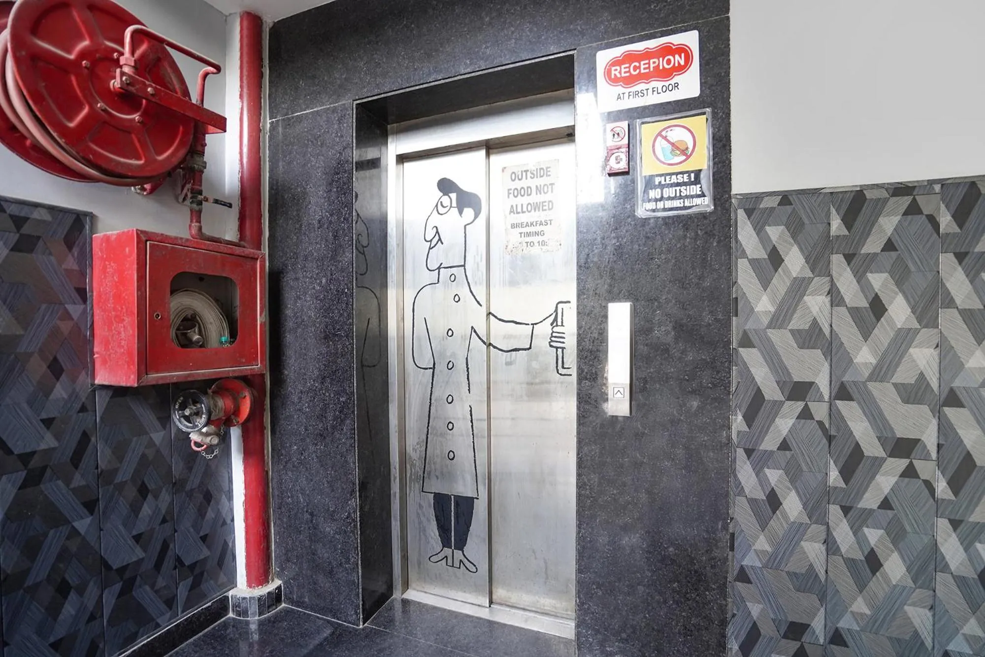 elevator in FabHotel Royale 49