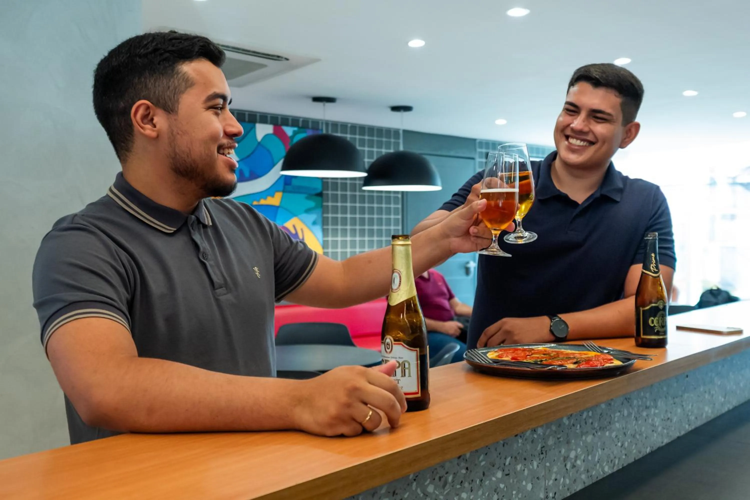 Lounge or bar in Ibis Styles Belém Hangar