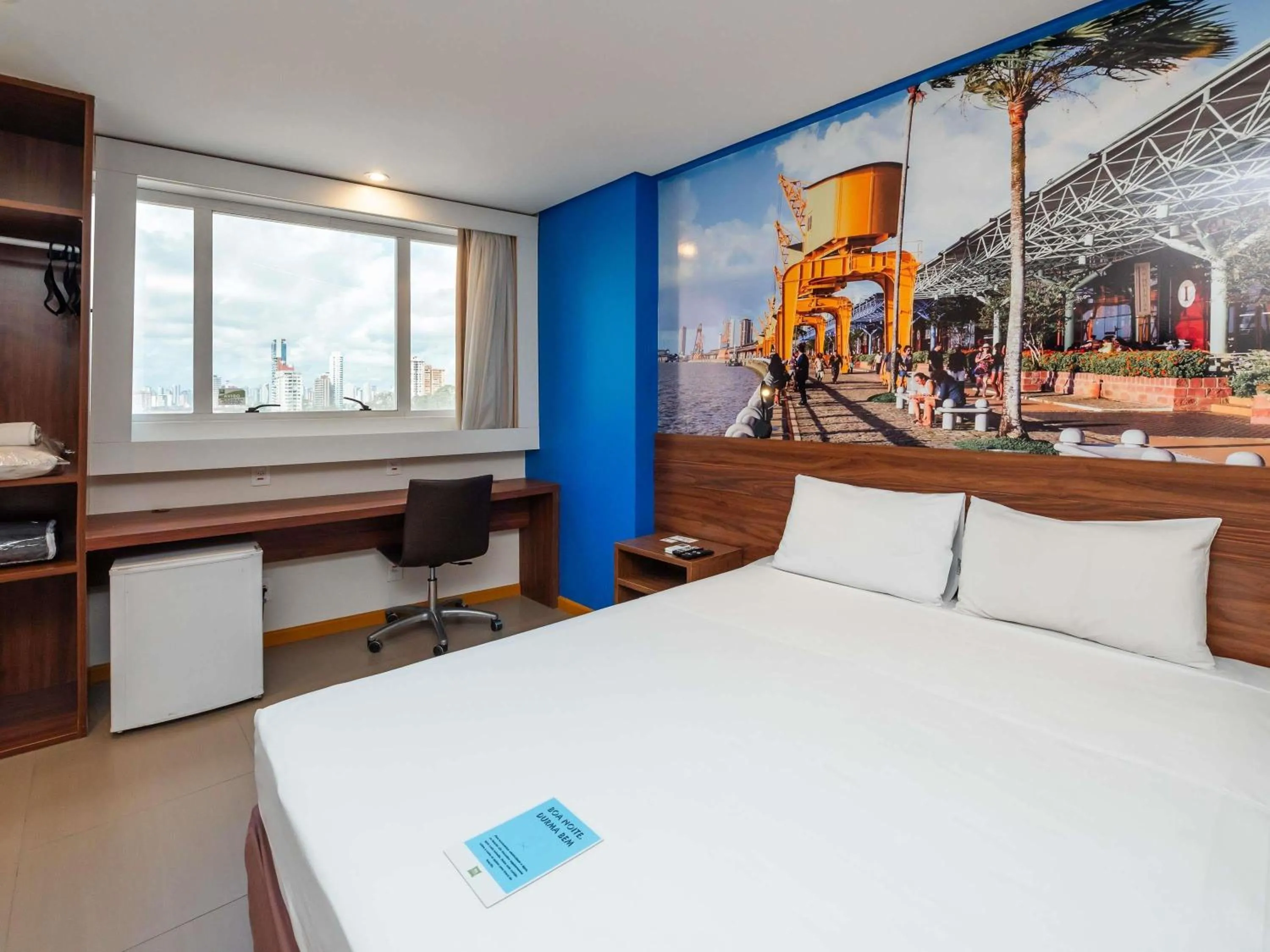 Bedroom, Bed in Ibis Styles Belém Hangar