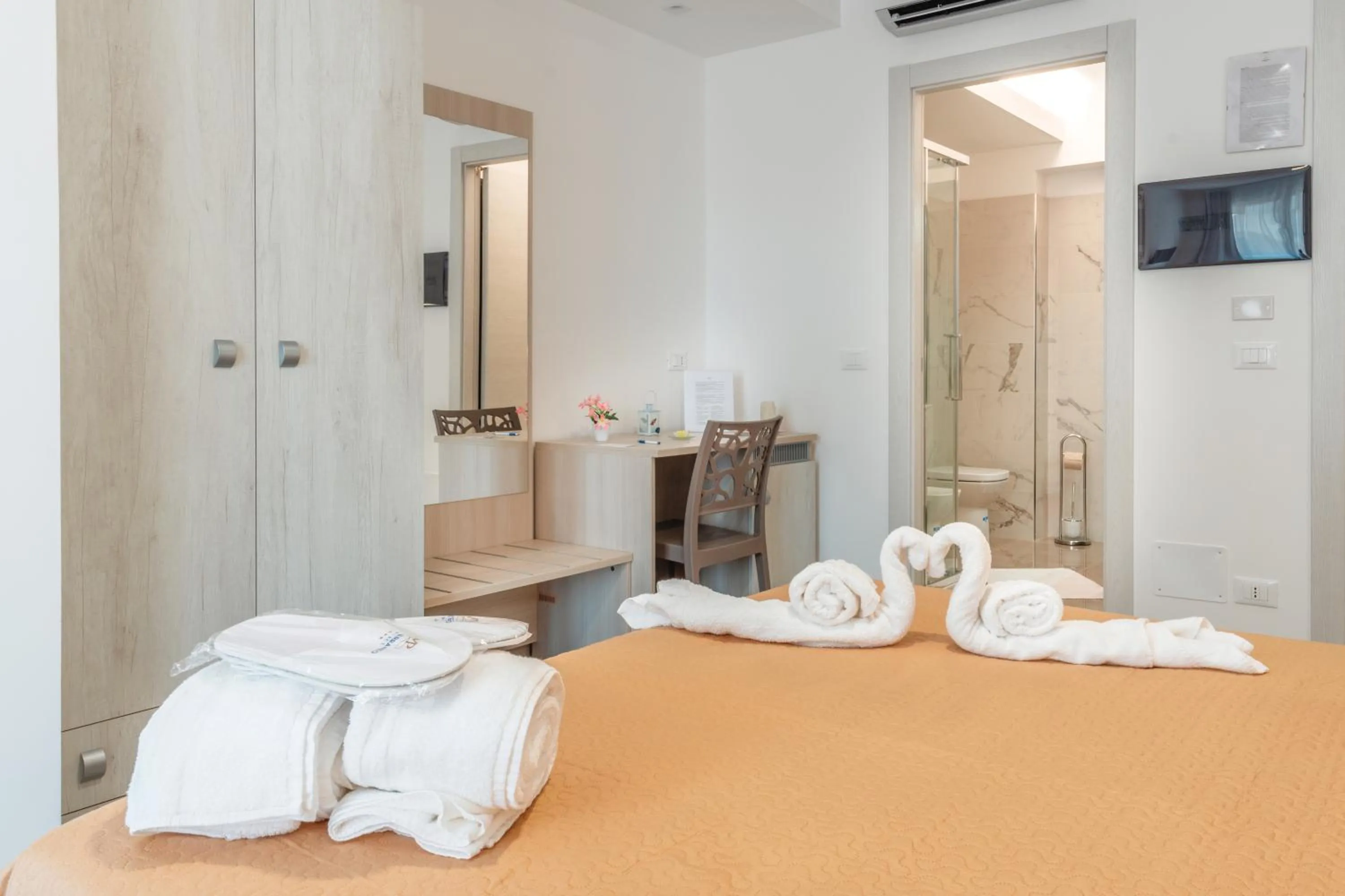 Bed in Mediterraneo Palace Luxury Affittacamere