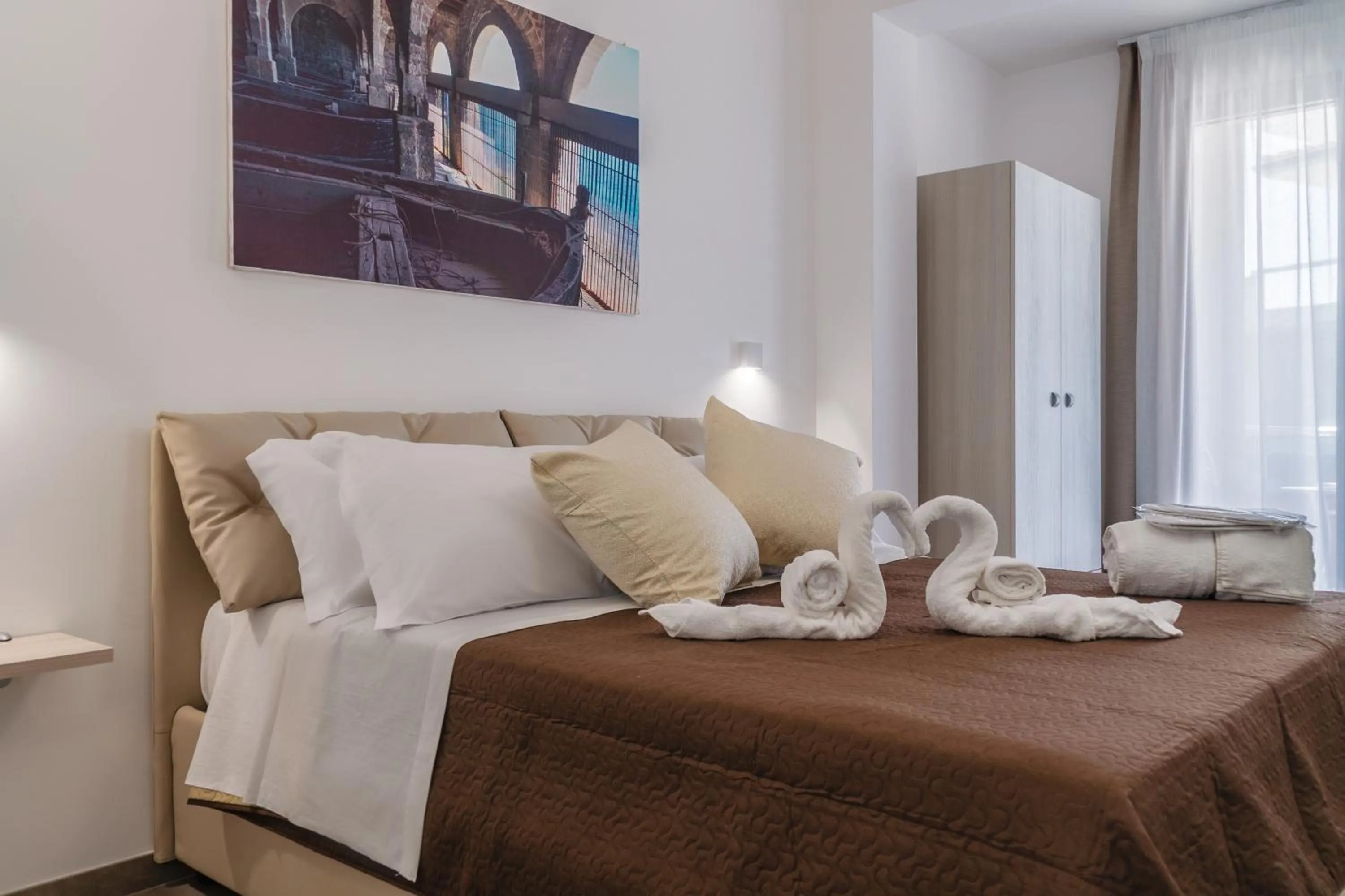 Bedroom, Bed in Mediterraneo Palace Luxury Affittacamere