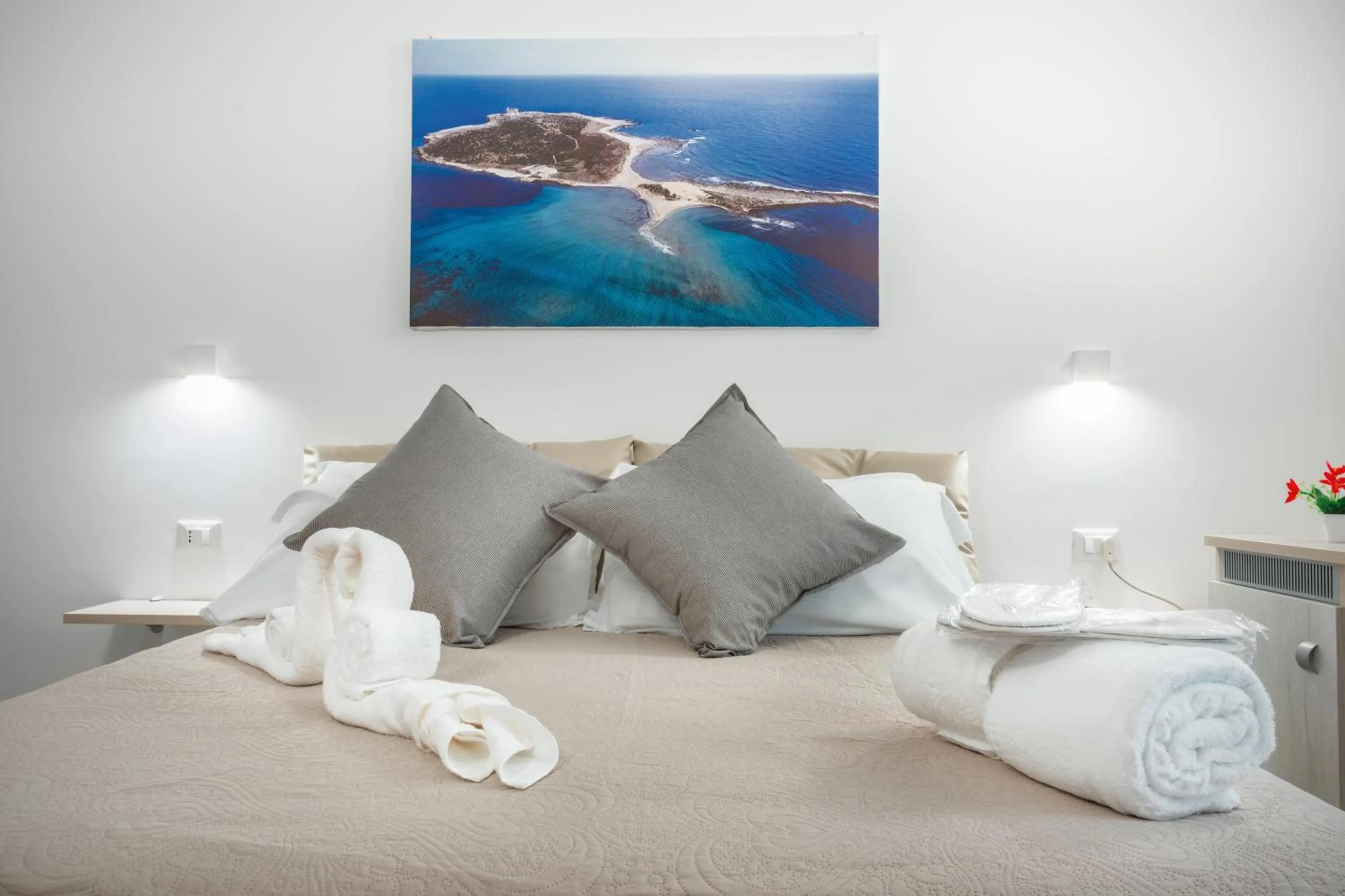 Bed in Mediterraneo Palace Luxury Affittacamere