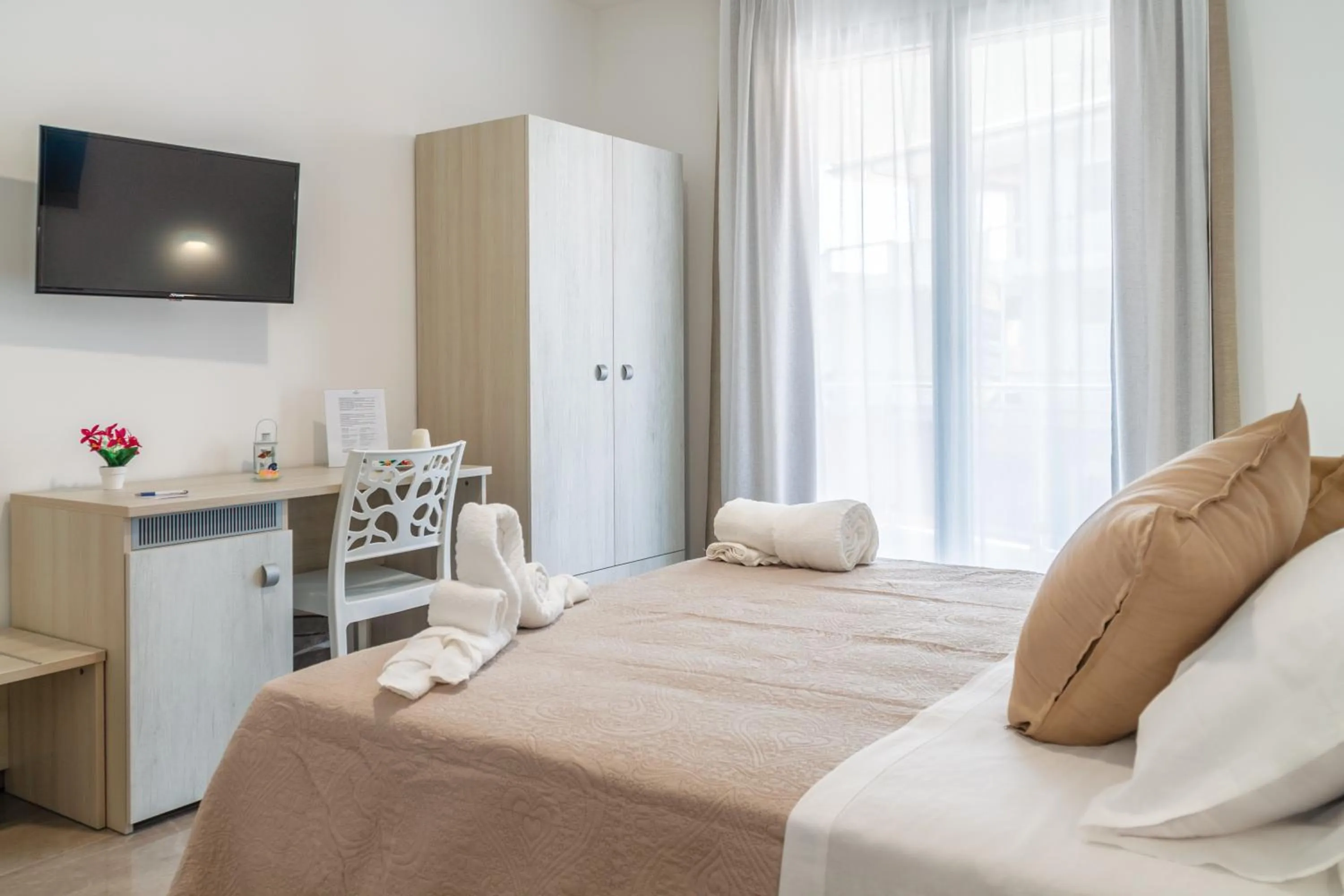 Bed in Mediterraneo Palace Luxury Affittacamere