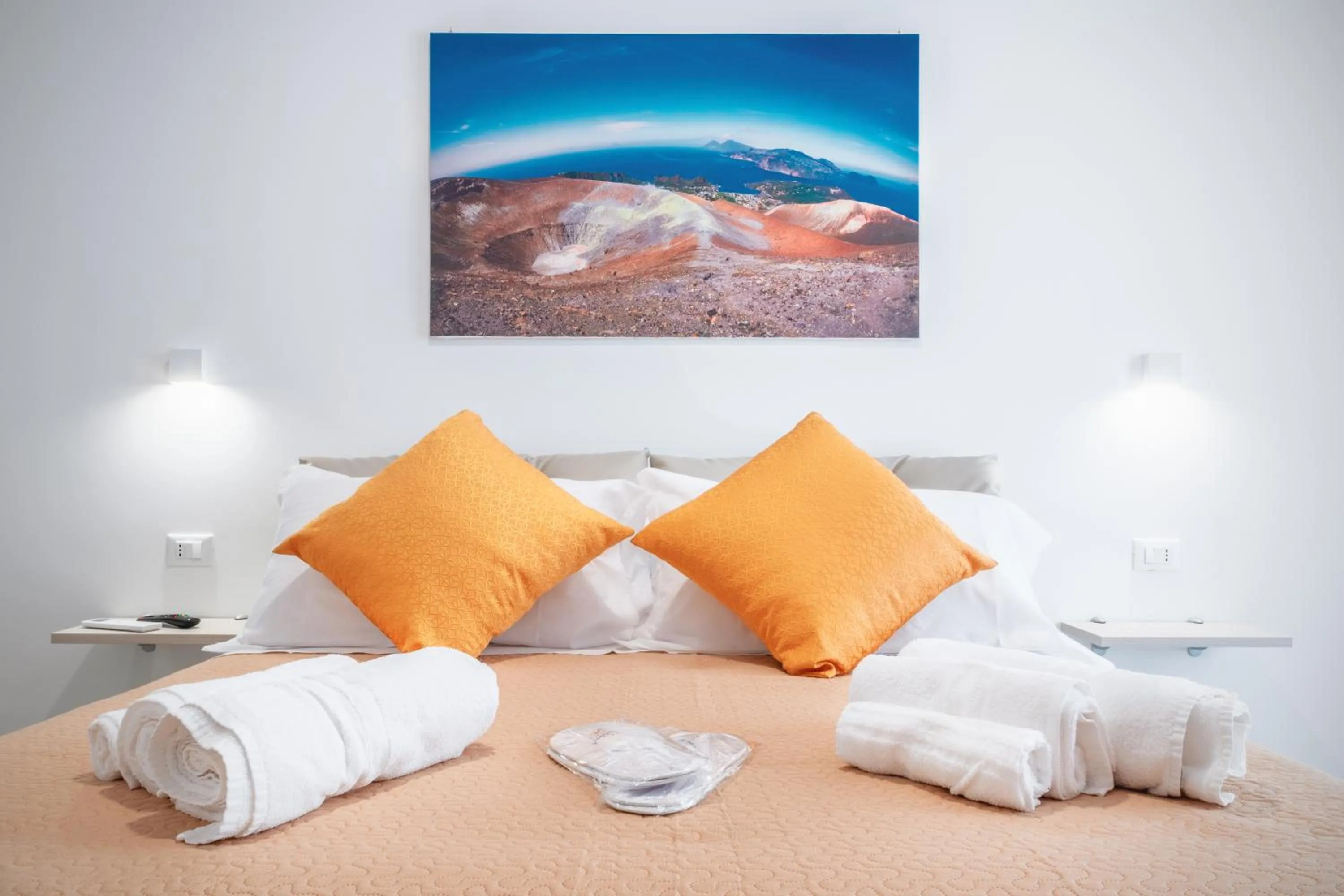 Bed in Mediterraneo Palace Luxury Affittacamere