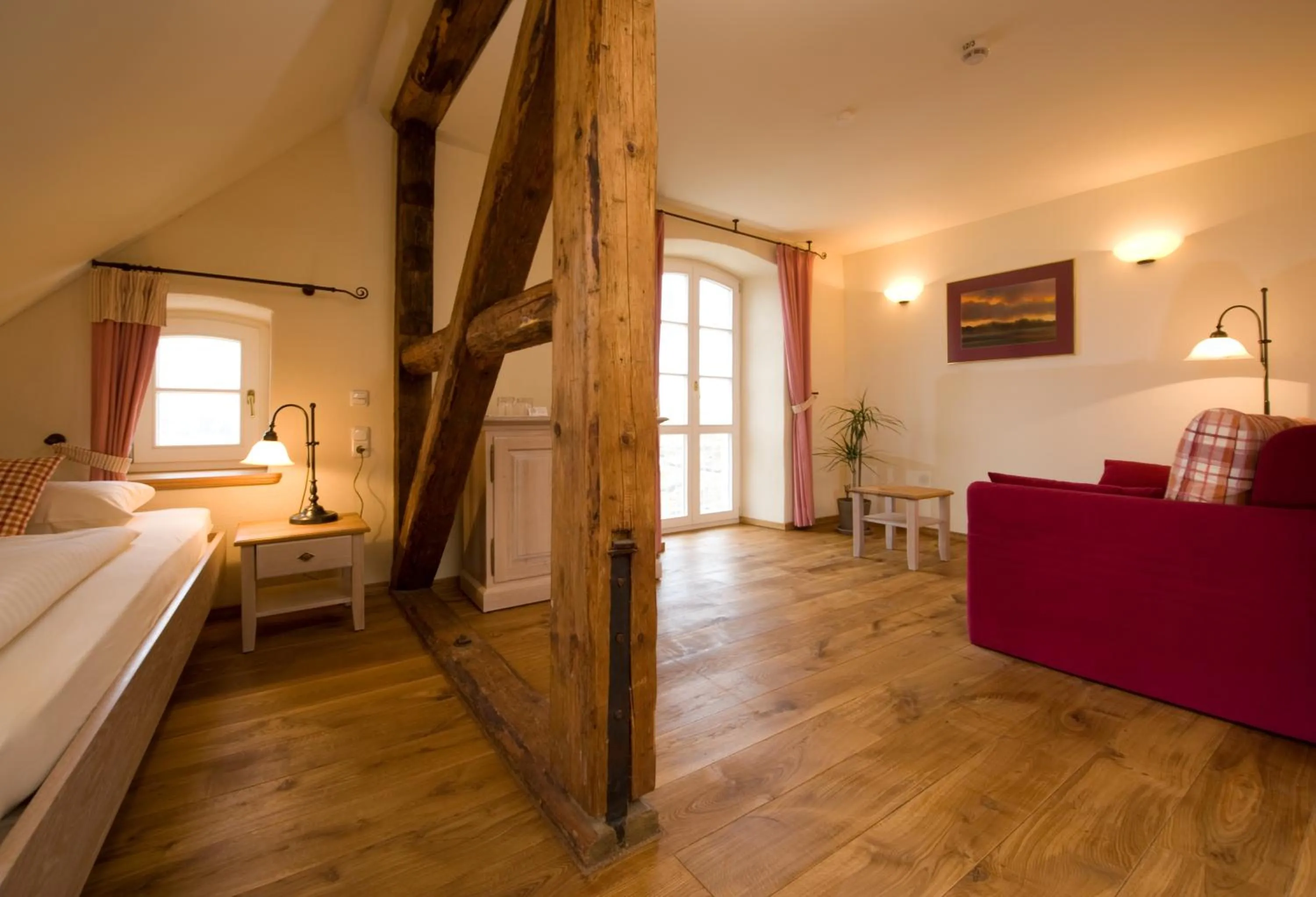 Photo of the whole room, Bed in Hotel Gutshaus Parin - Bio- und Gesundheitshotel