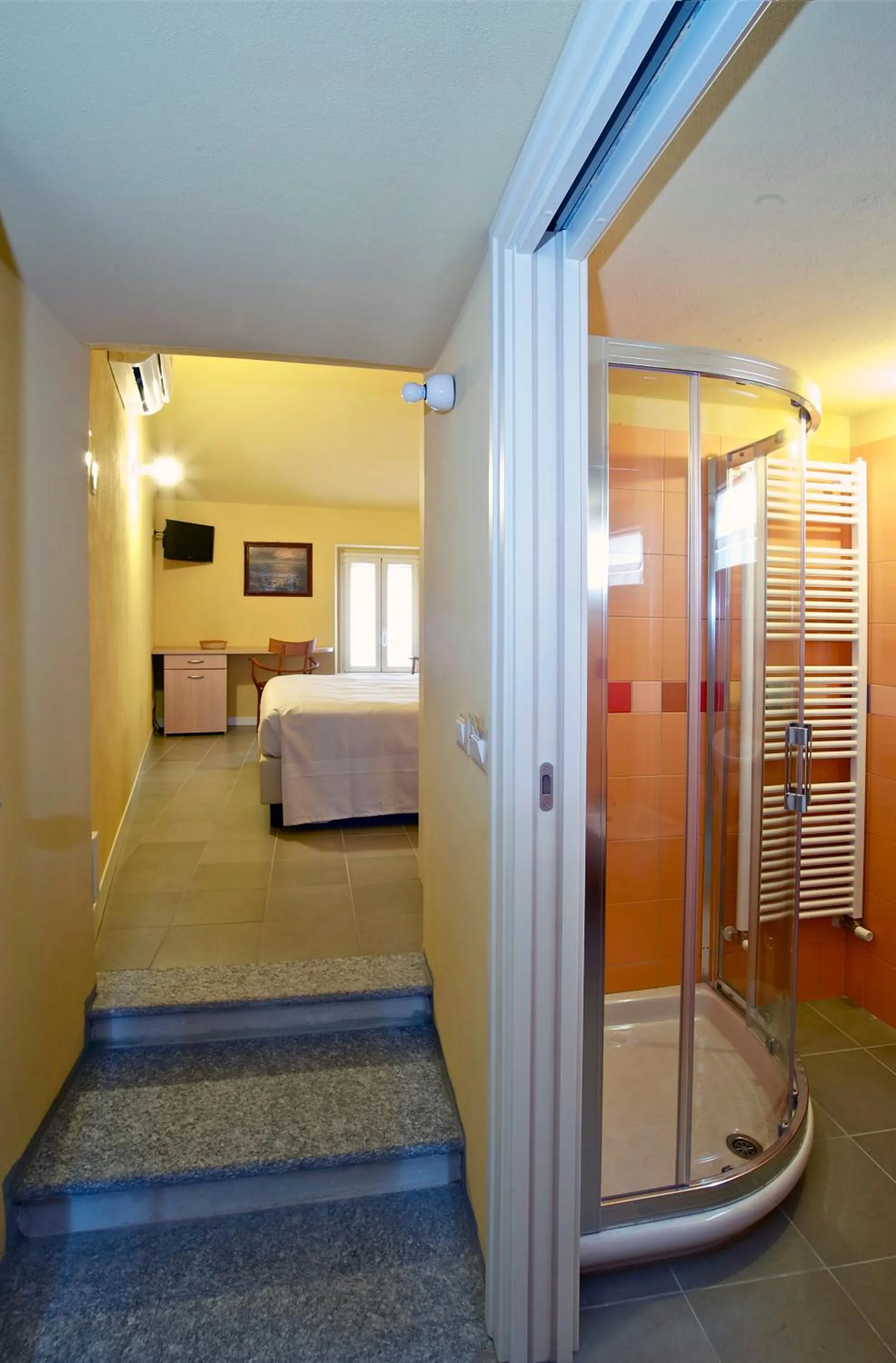 Bathroom, Bed in Locanda della Maria