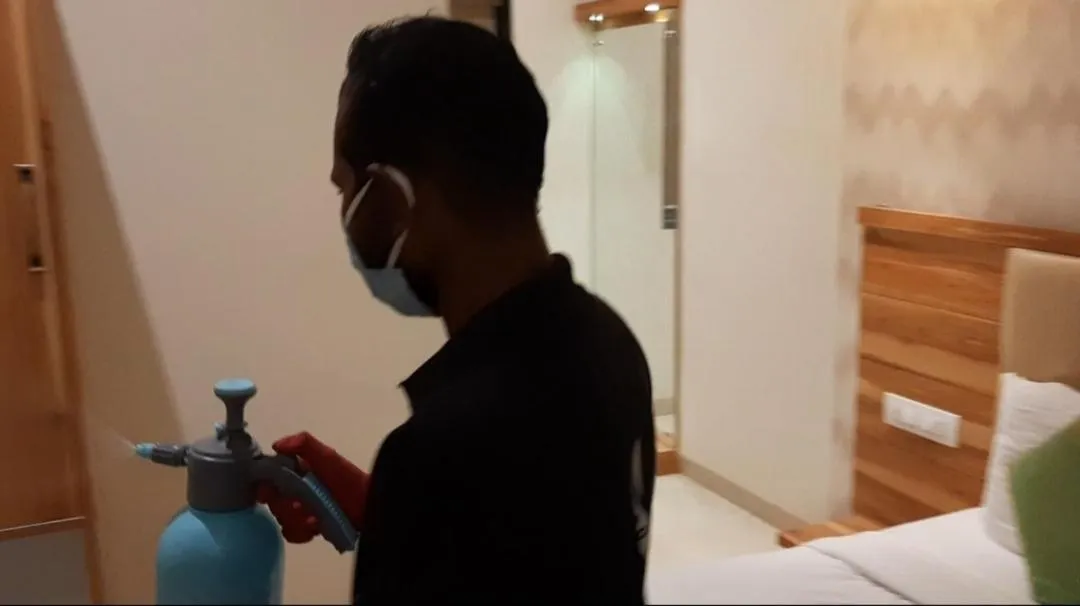 Bed in Hotel Amisha International