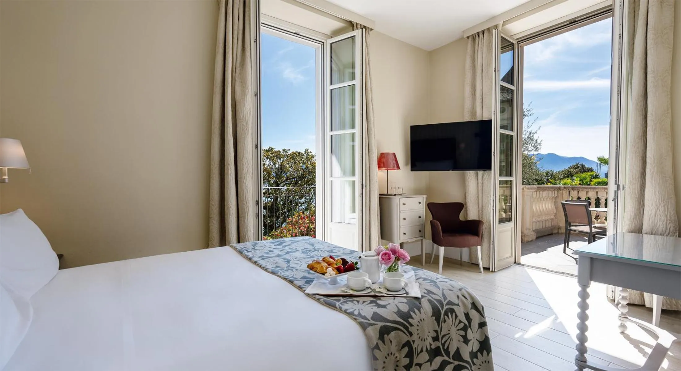 View (from property/room), Bed in Park Hotel Italia