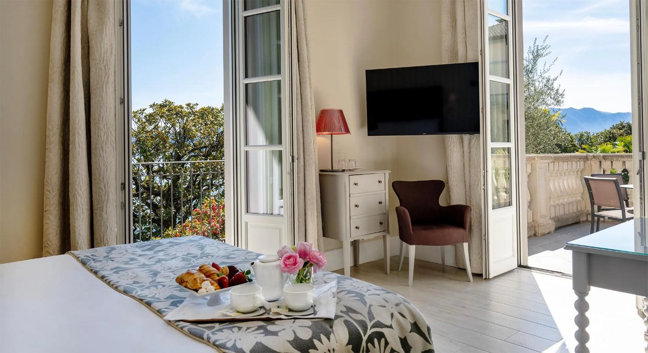 View (from property/room), Bed in Park Hotel Italia