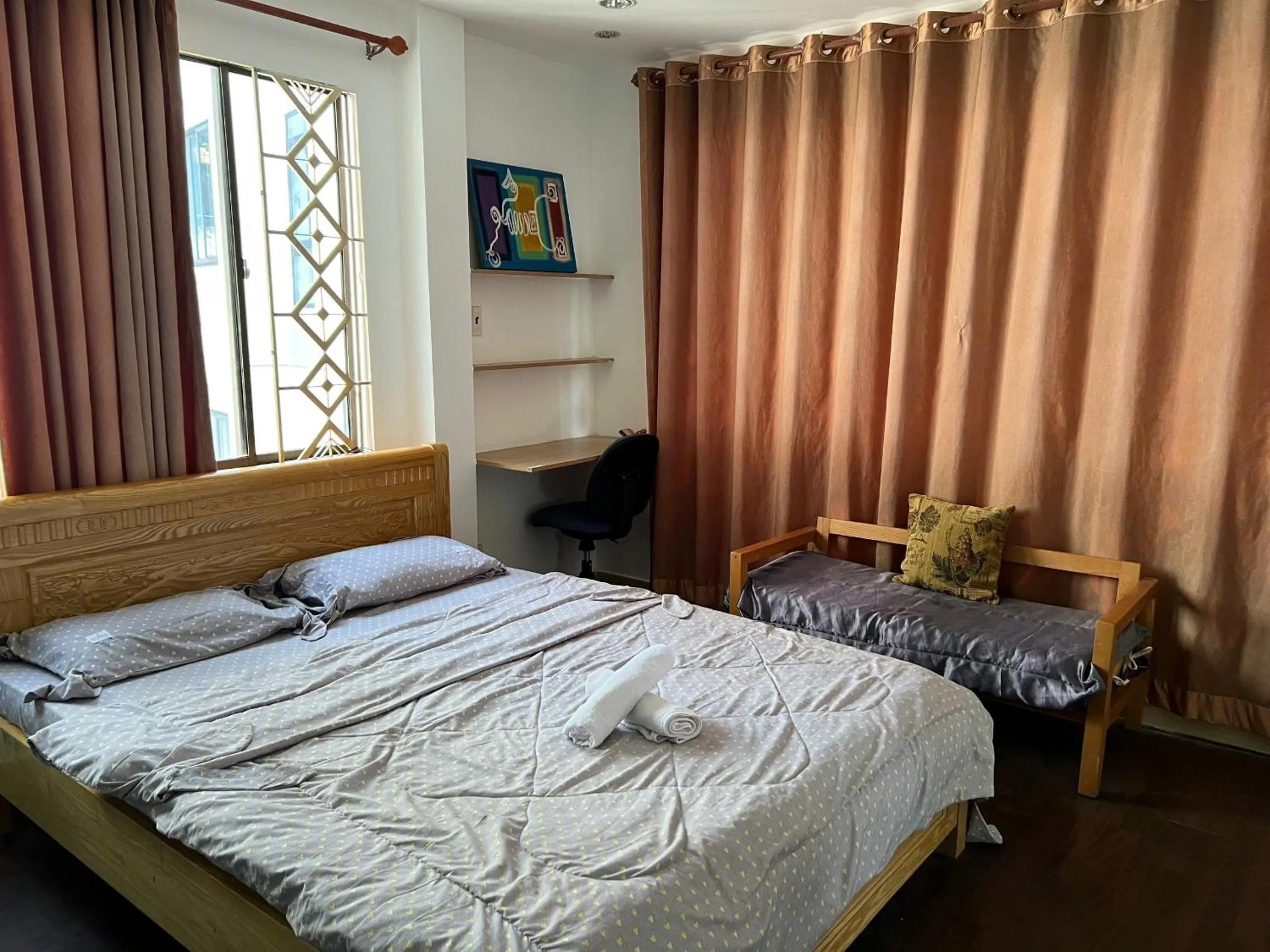 Bed in Vuông Tròn homestay