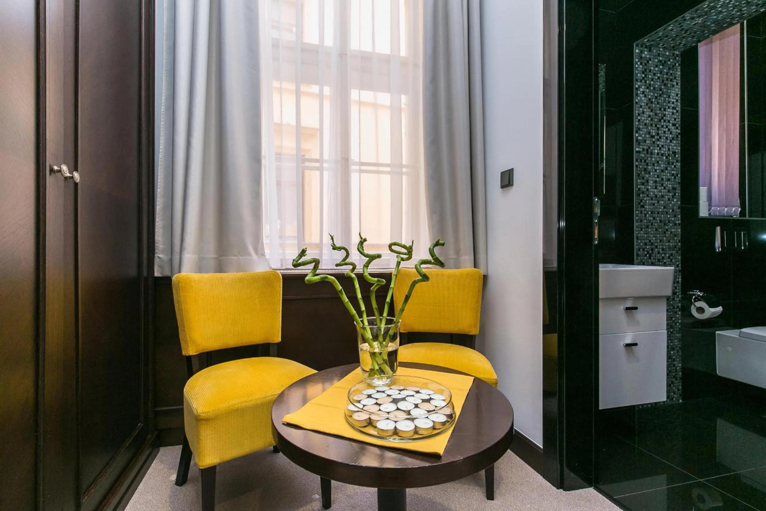 Seating area in Apartrezidence Opletalova