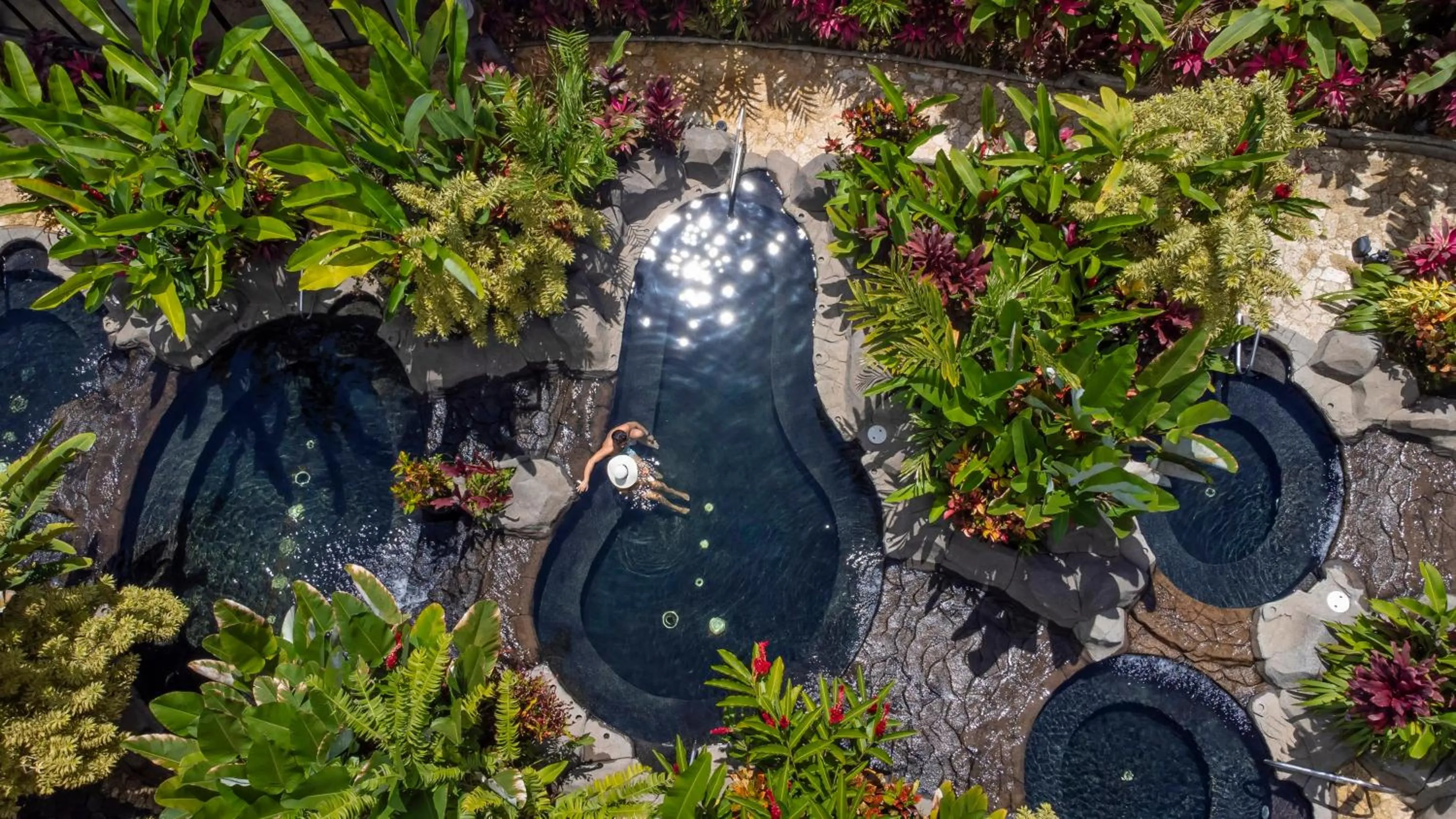 Hot Spring Bath in Hotel Arenal Kioro Suites & Spa