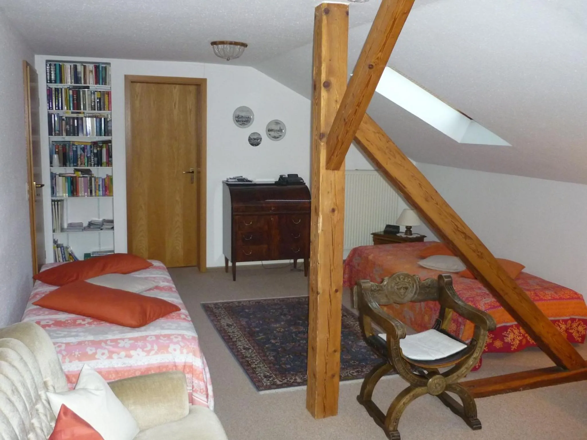 Bed in Ferienwohnung Sobotta