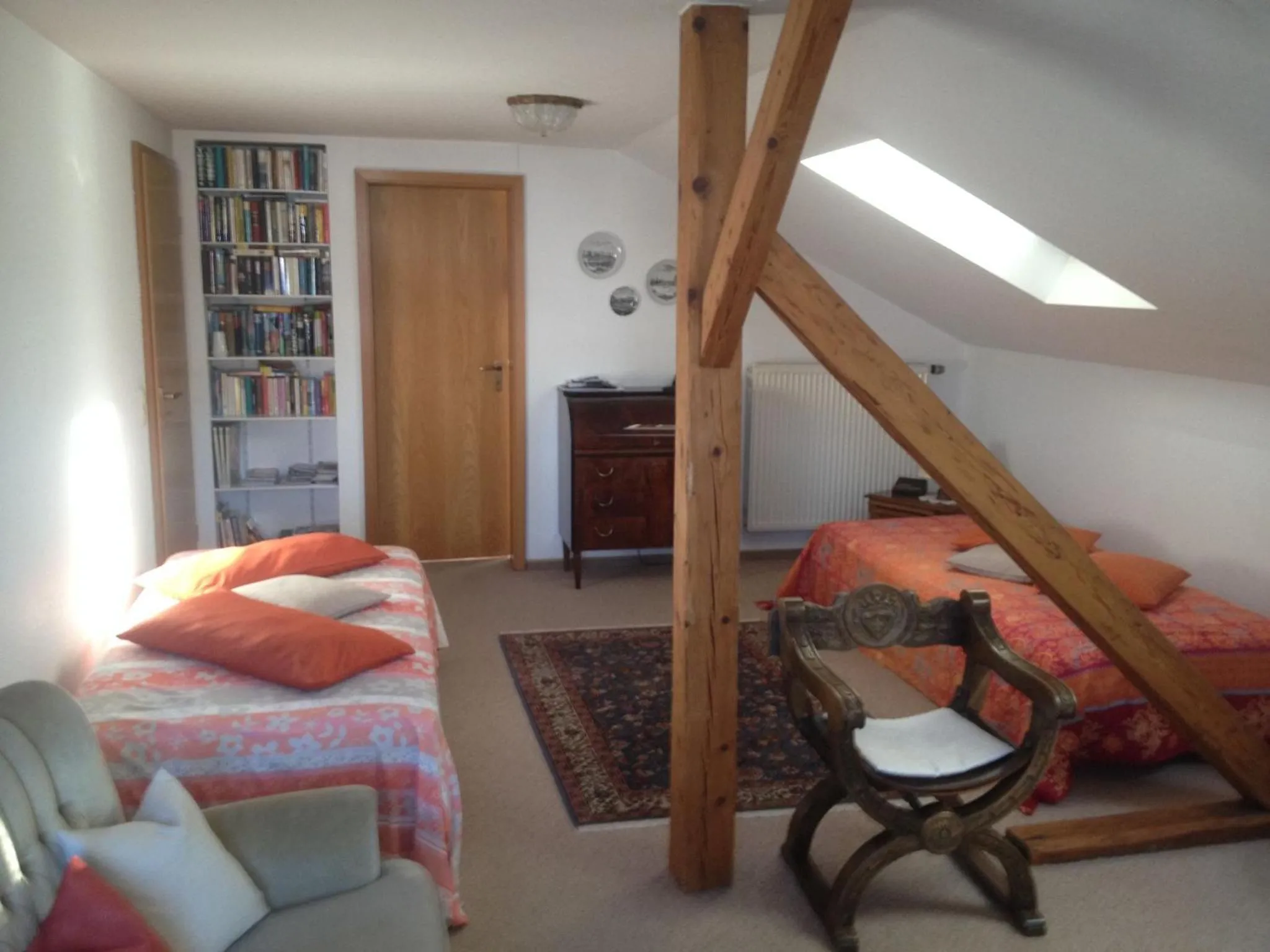 Bed in Ferienwohnung Sobotta