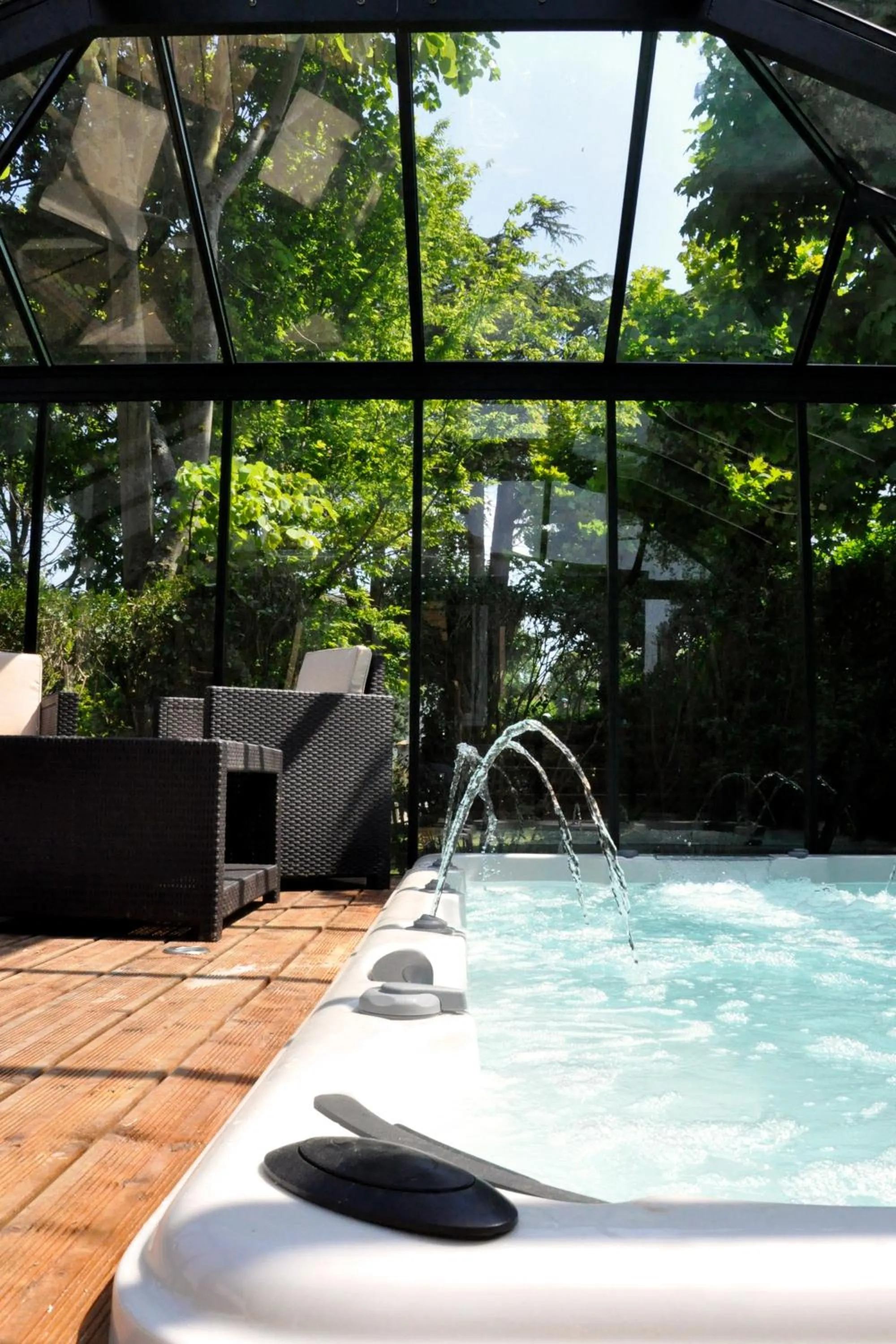 Spa and wellness centre/facilities in Hostellerie et SPA de la Vieille Ferme