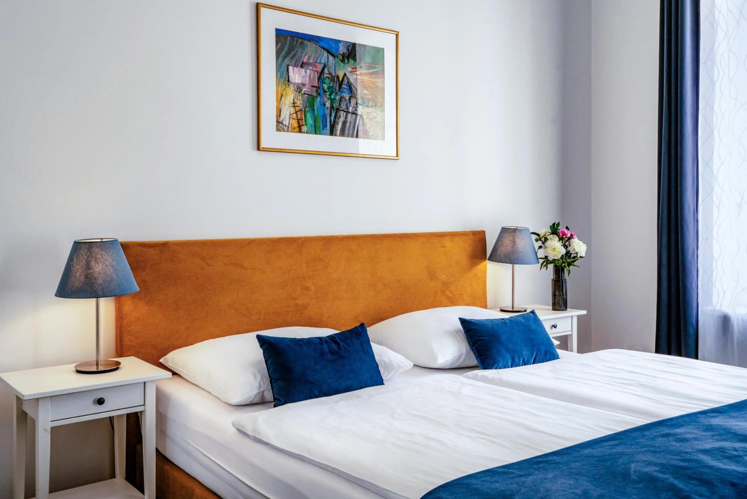 Decorative detail, Bed in BlueBell Hotel