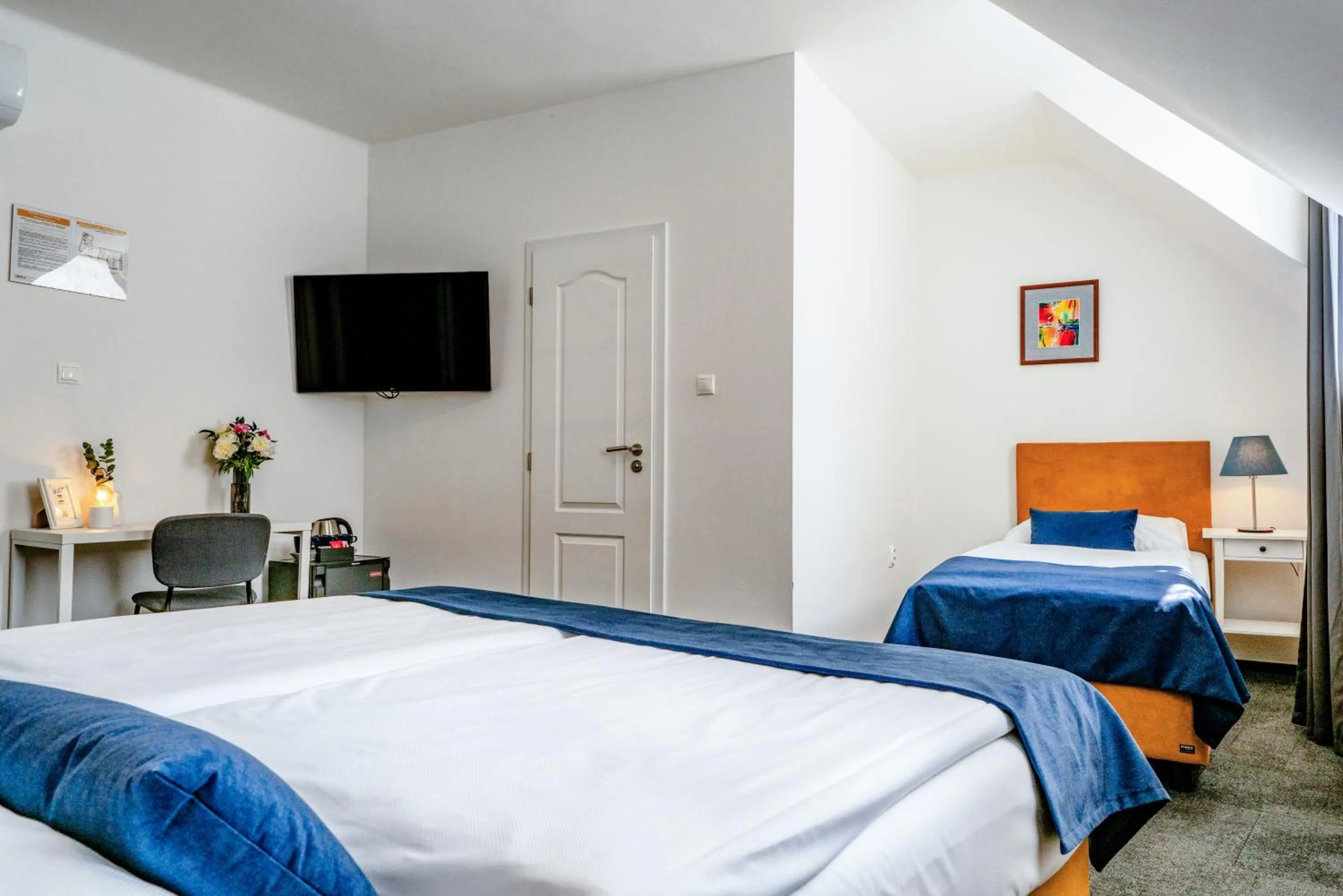 Decorative detail, Bed in BlueBell Hotel