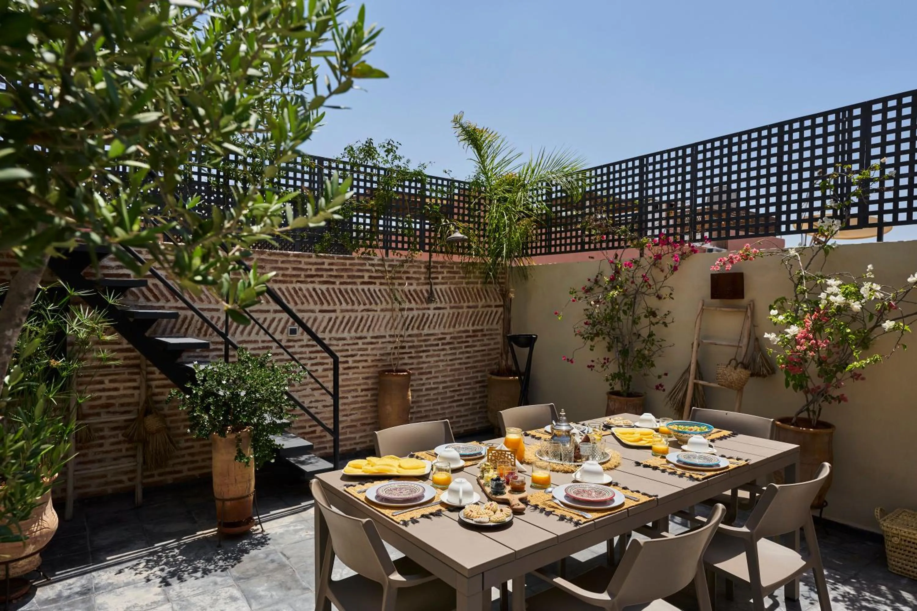 Patio in Riad Miloud en exclusivité 10 P au cœur de la Médina