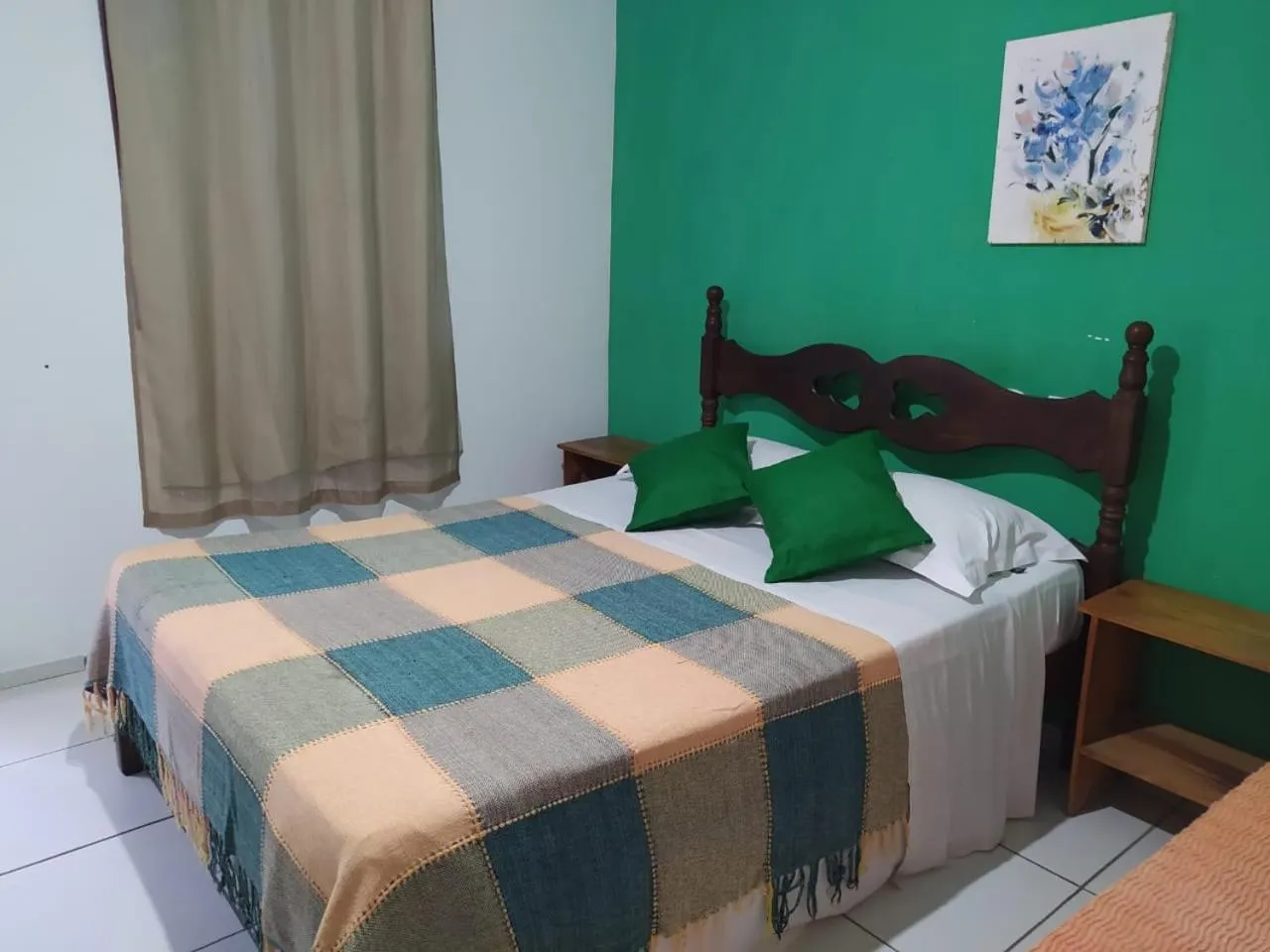 Bed in Pousada Água de Côco