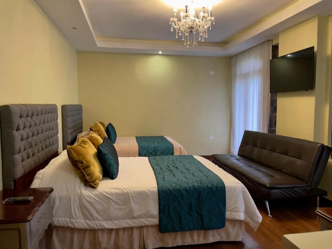 Photo of the whole room, Bed in Sangay Spa Hotel