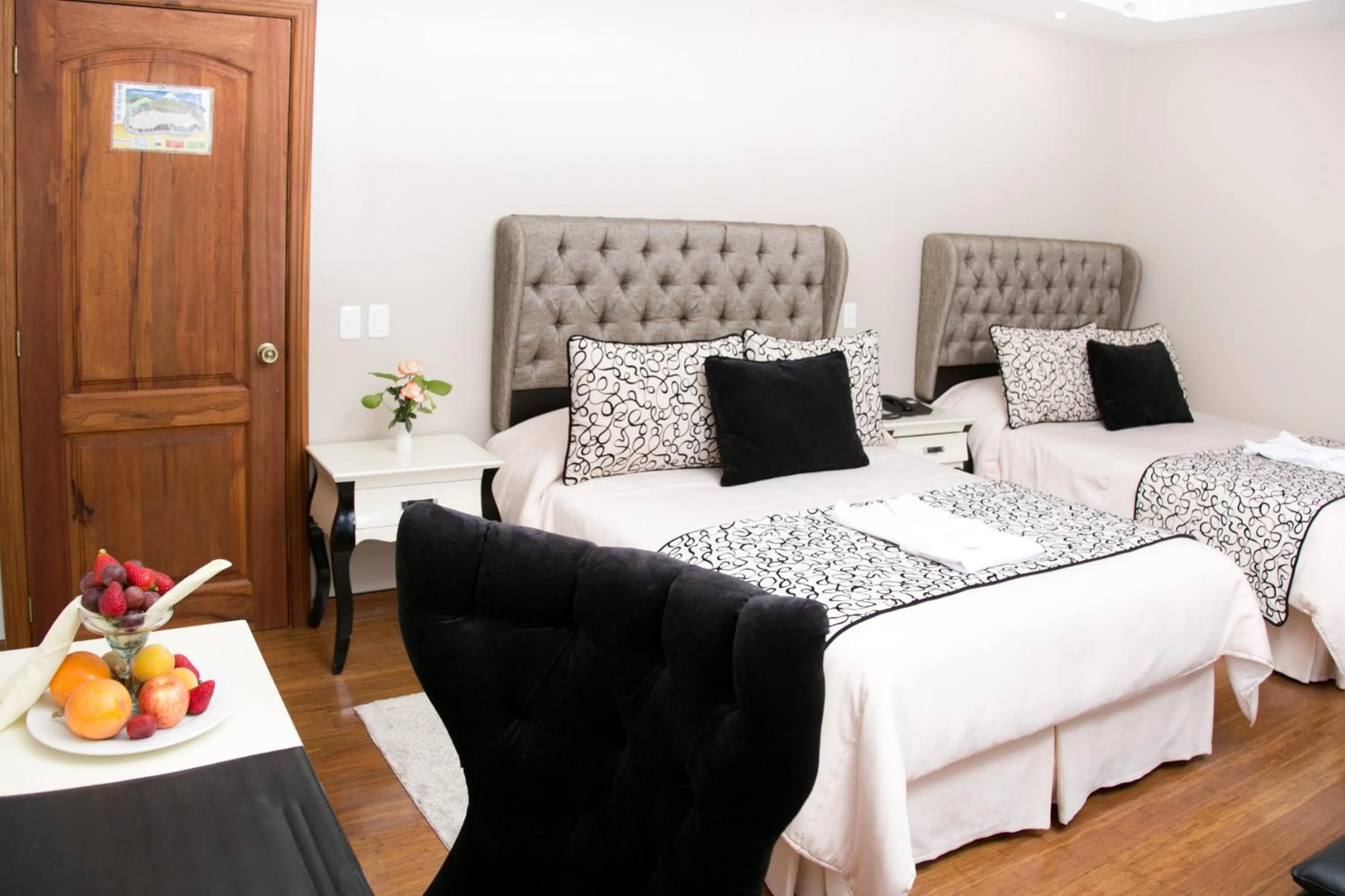 Bed in Sangay Spa Hotel