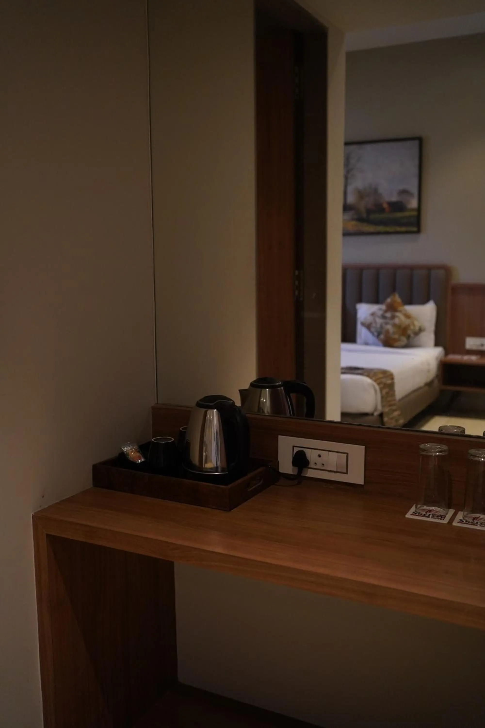 Bed in Rudra Shelter Business Hotel