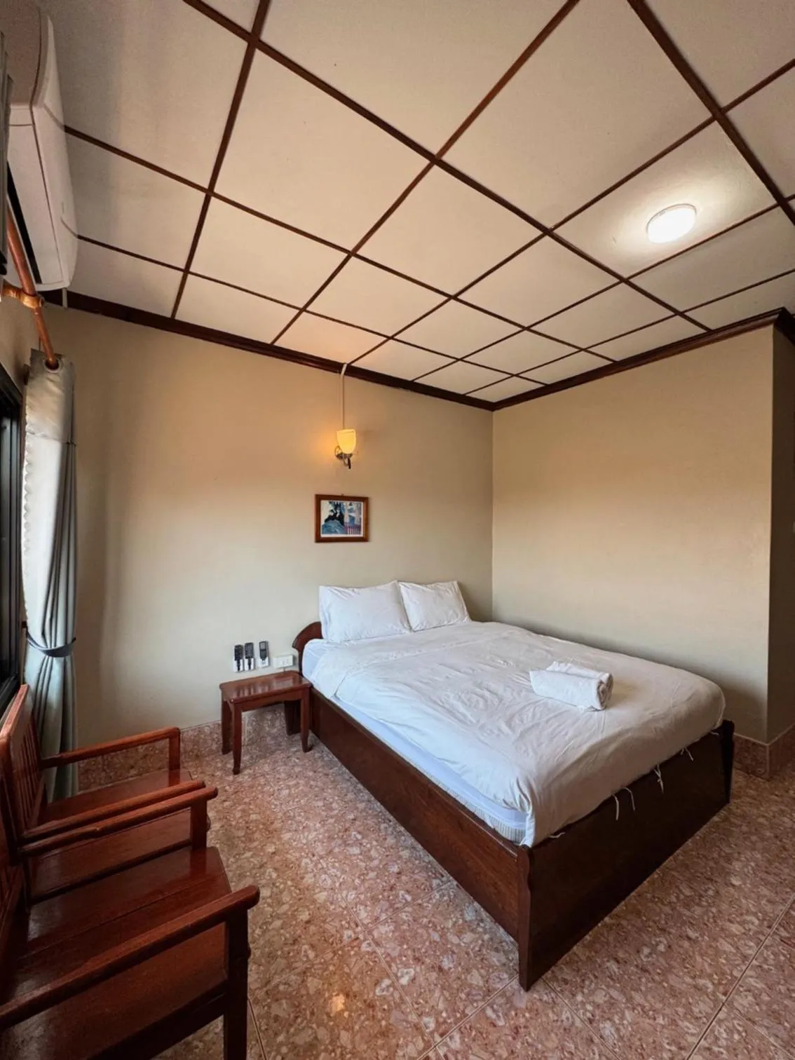 Bed in Phaythavone Hotel