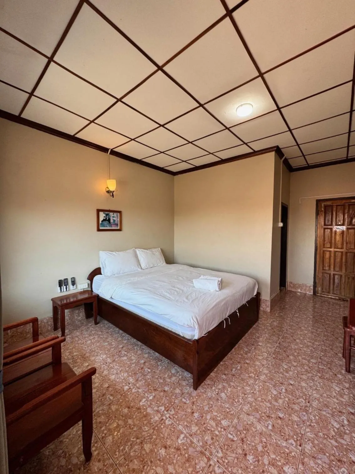 Bed in Phaythavone Hotel