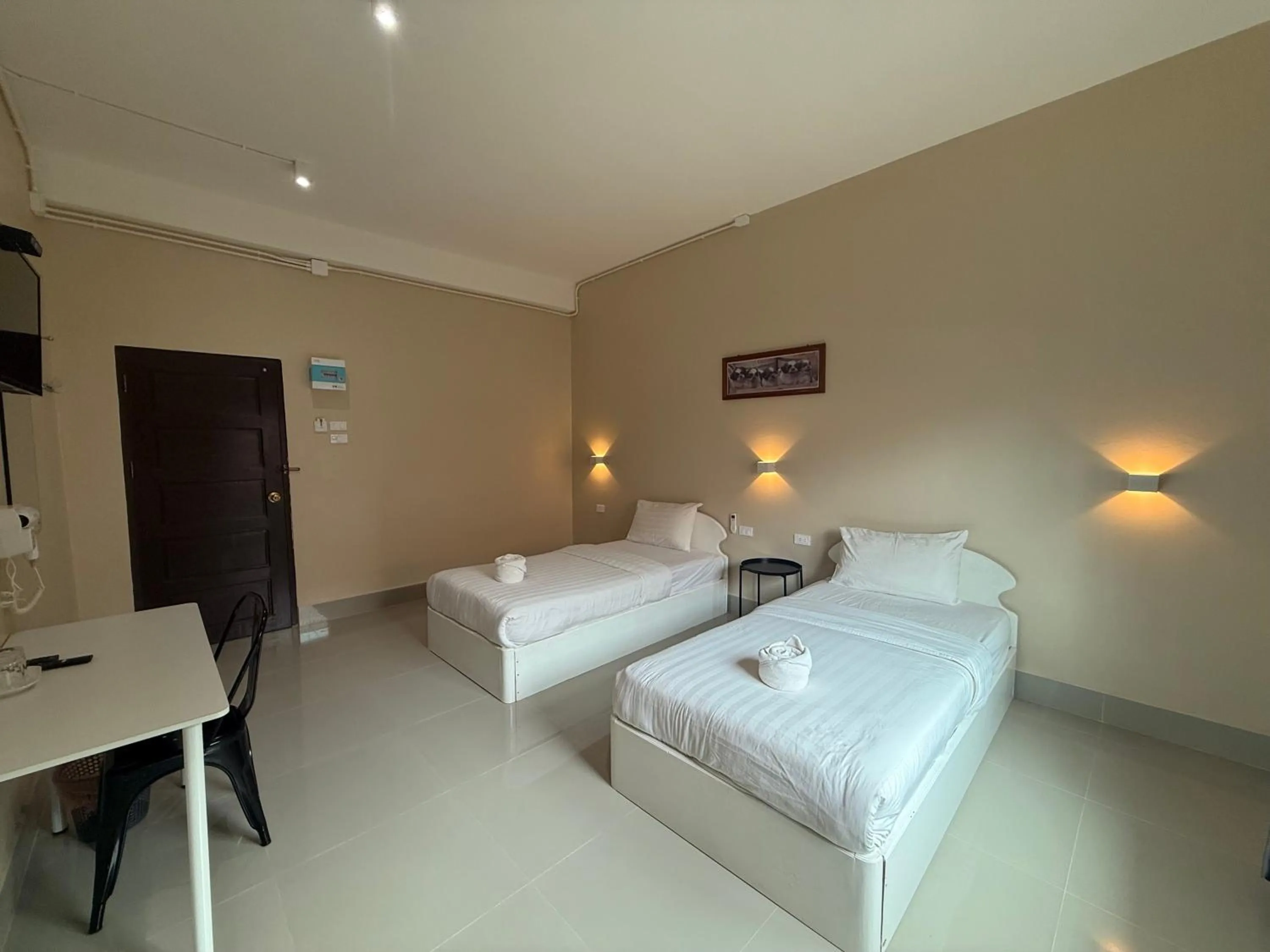 Bed in Phaythavone Hotel