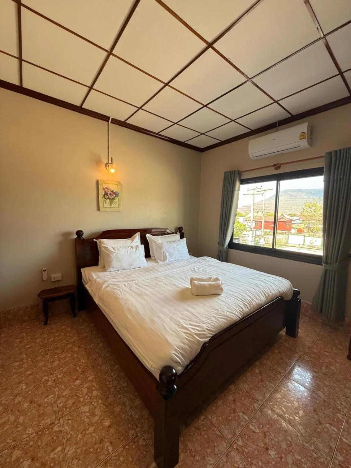 Bed in Phaythavone Hotel