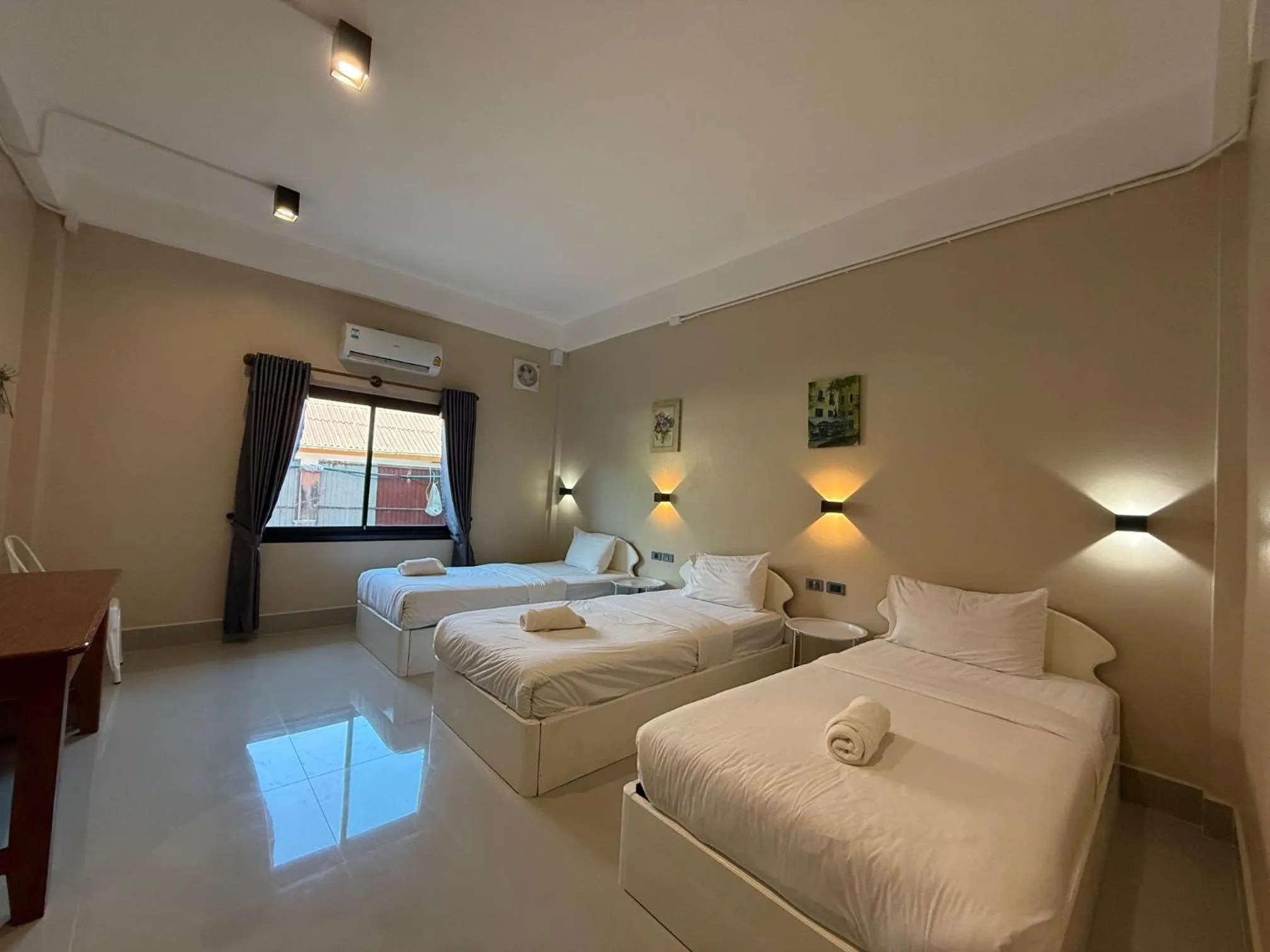 Bed in Phaythavone Hotel