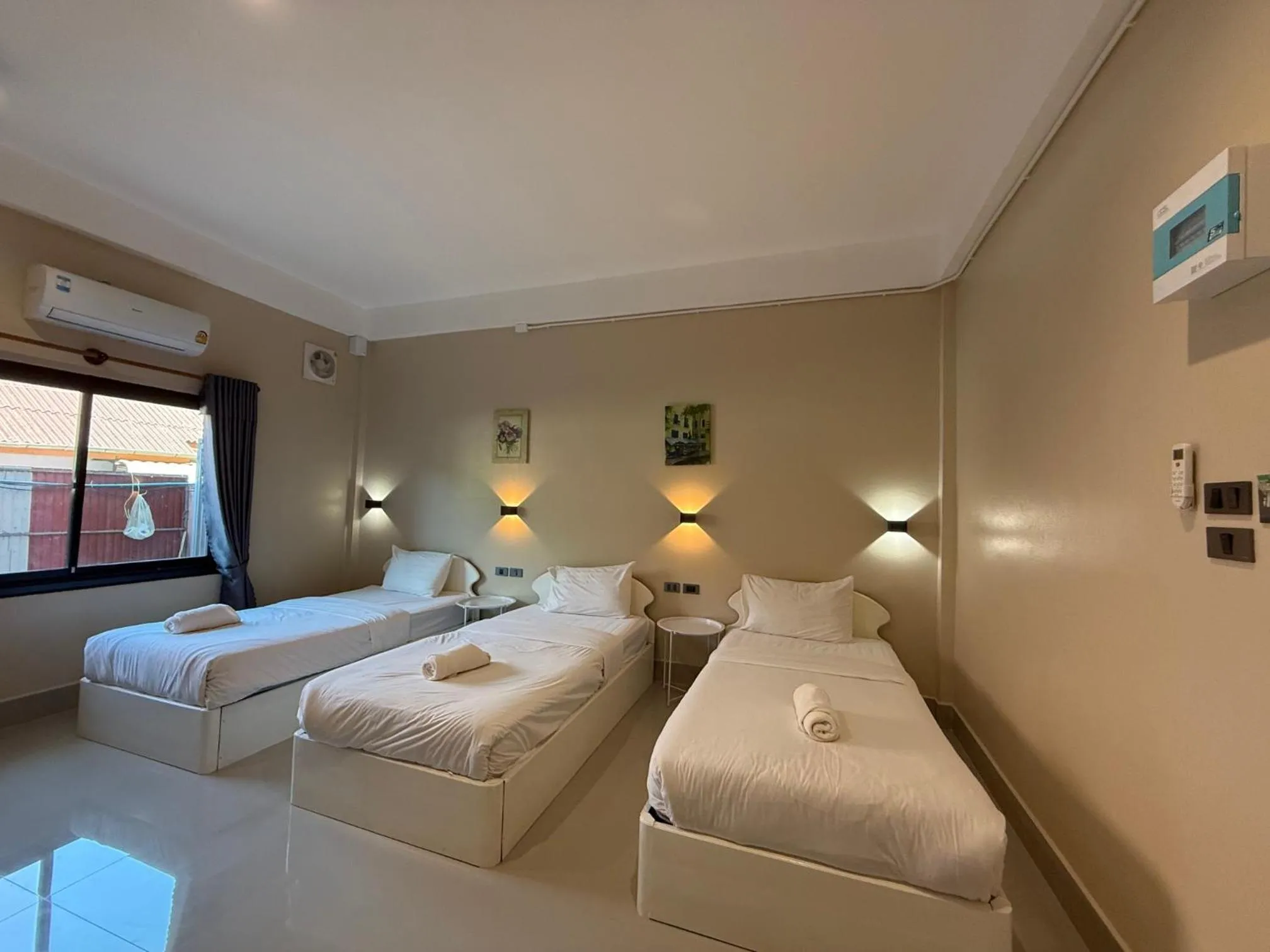 Bed in Phaythavone Hotel