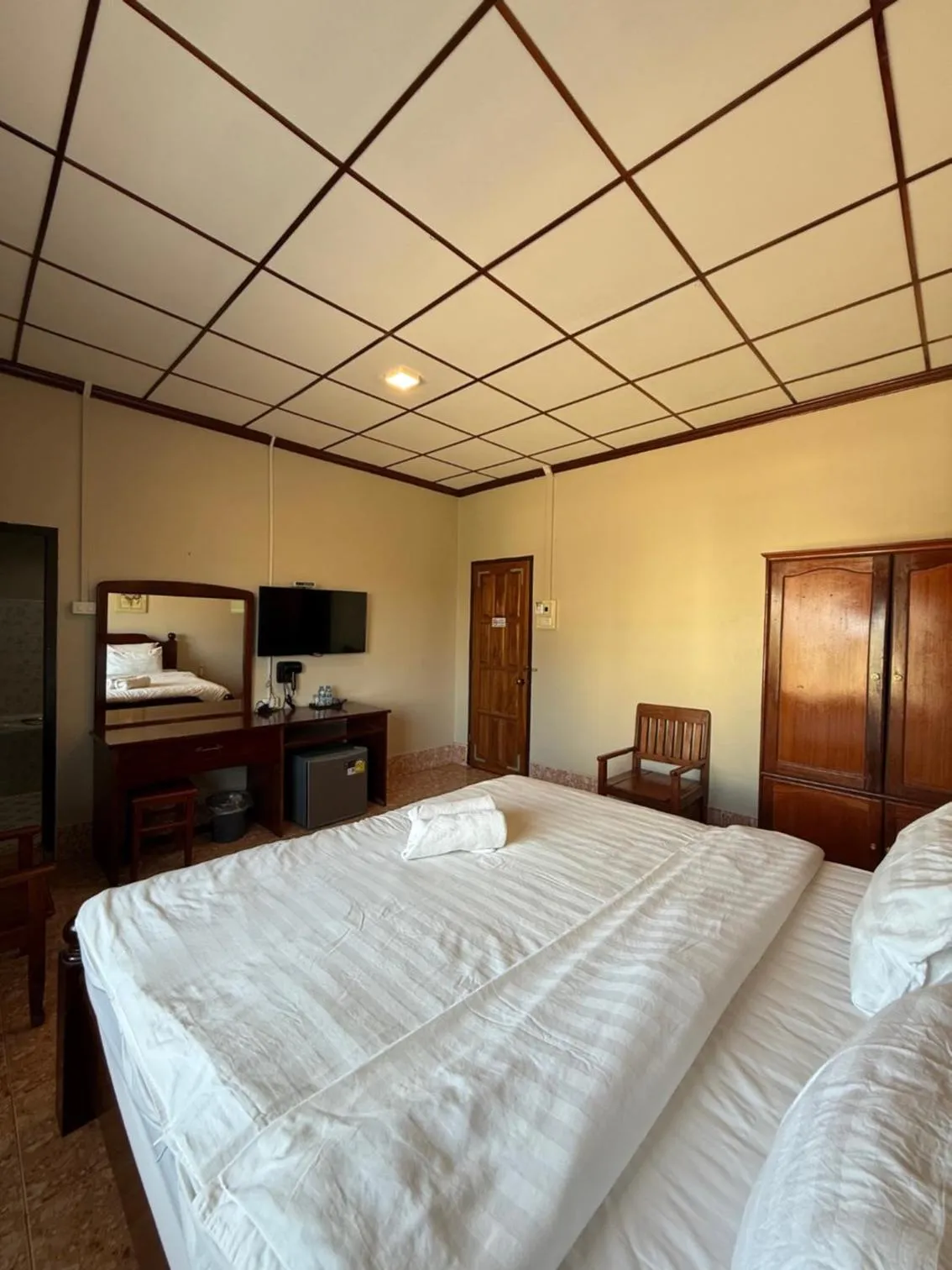 Bed in Phaythavone Hotel