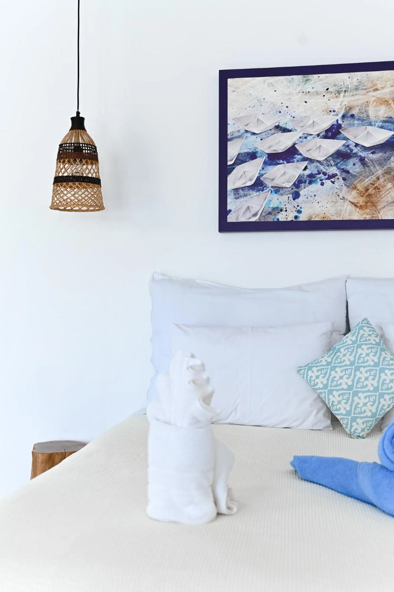 Bedroom, Bed in Mykonos Pantheon