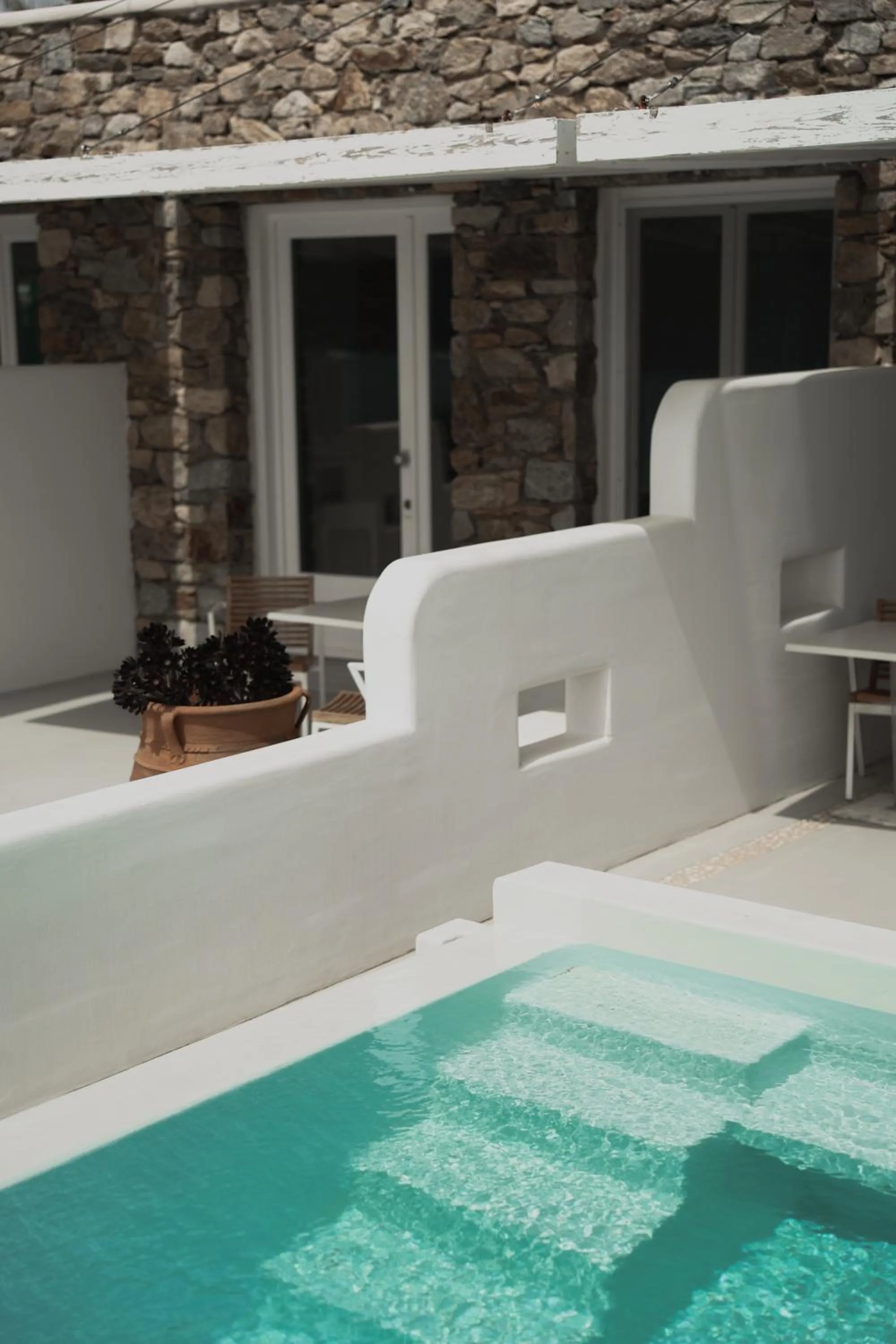 Swimming pool in Mykonos Pantheon